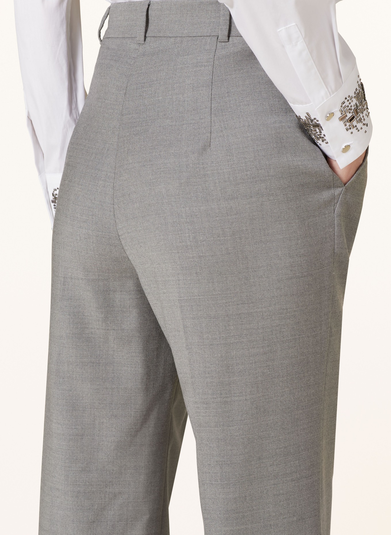 Max Mara STUDIO Trousers SORAGA, Color: GRAY (Image 5)