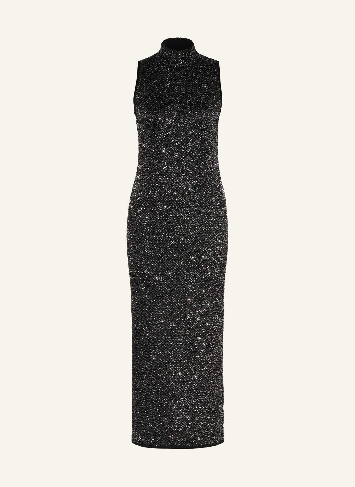 Max Mara STUDIO Kleid BERLINA mit Pailletten, Farbe: SCHWARZ/ GRAU (Bild 1)