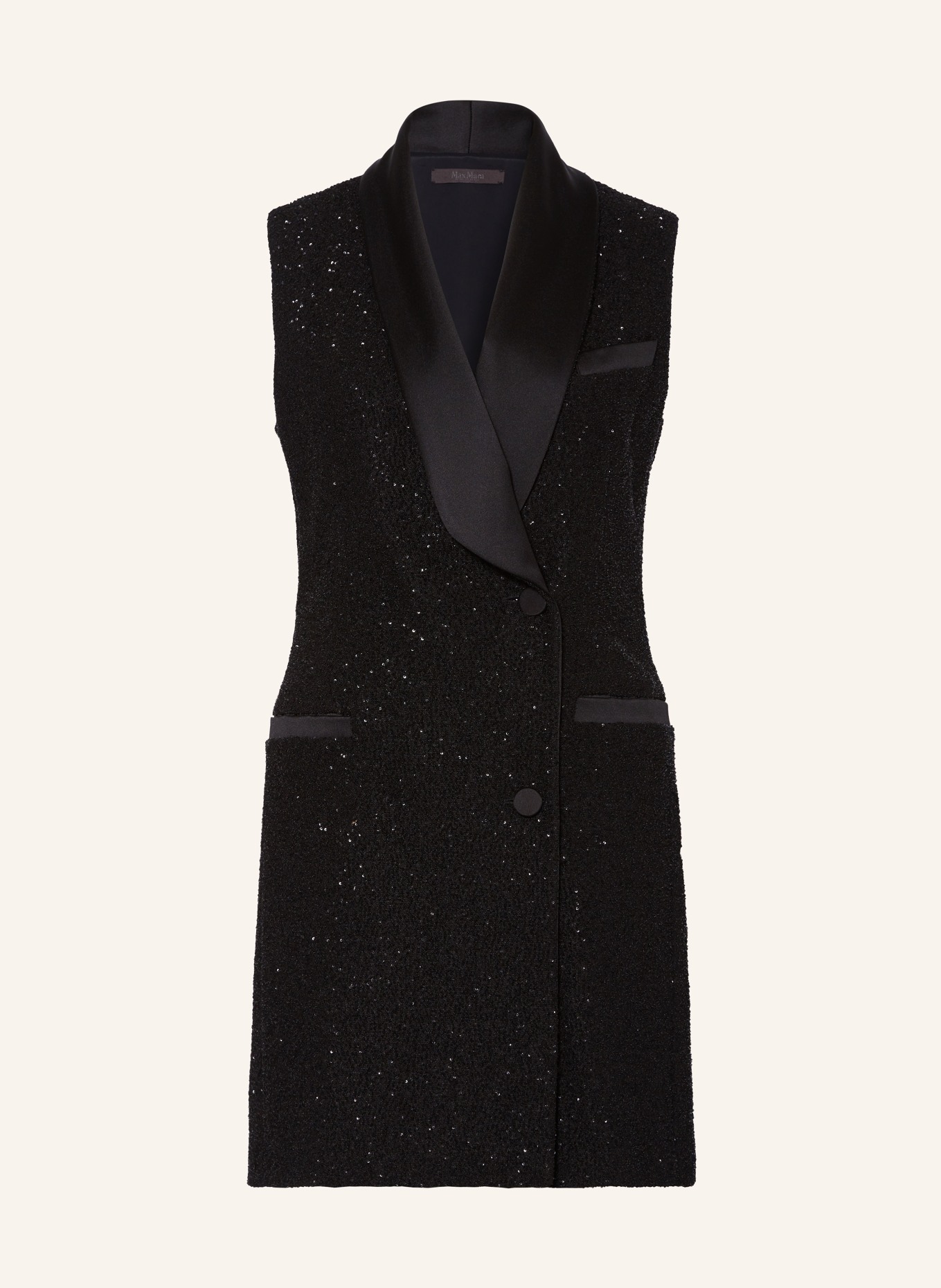 Max Mara Cocktail dress EIFFEL with sequins: BLACK (Image 1)