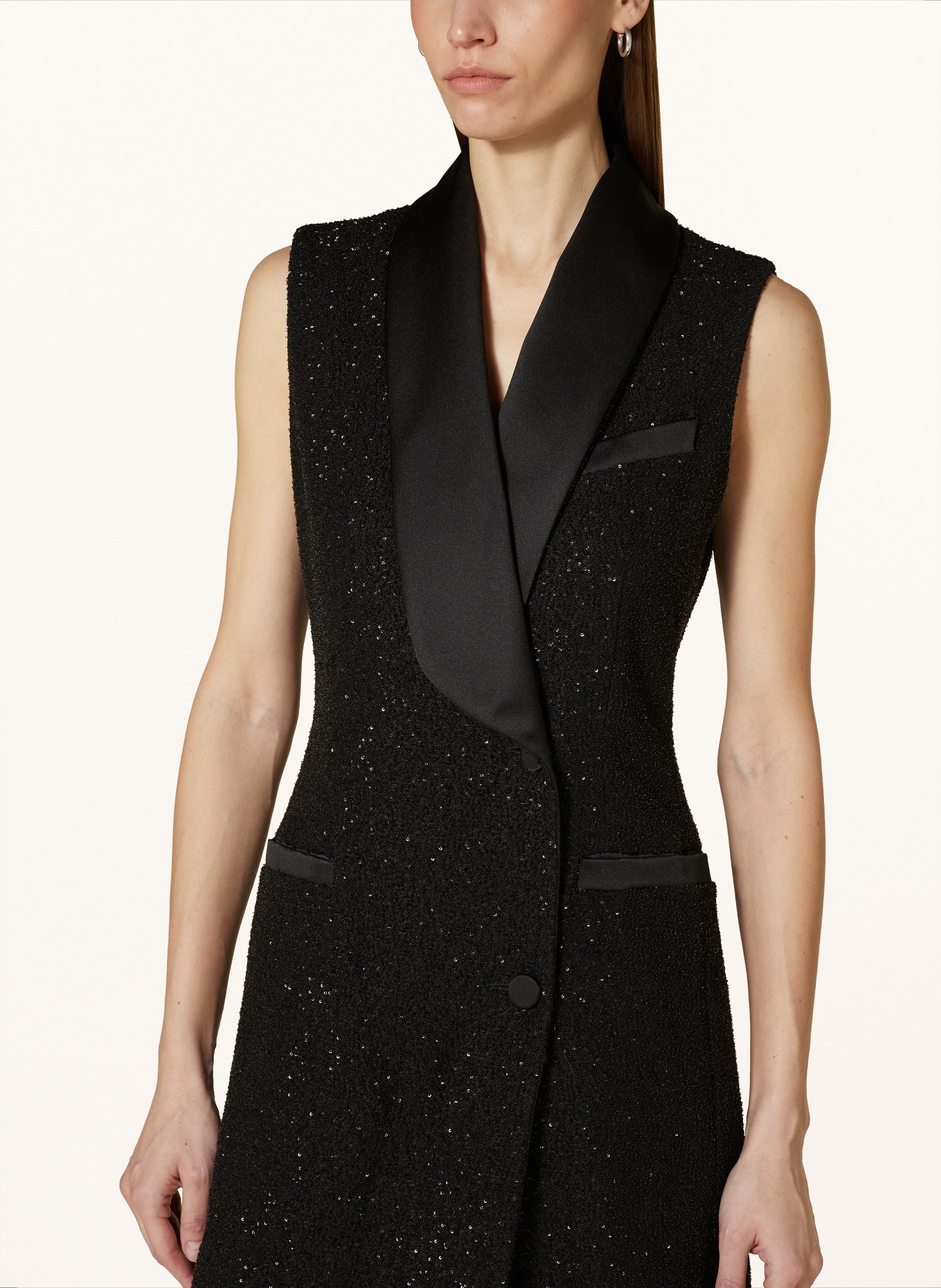 Max Mara Cocktail dress EIFFEL with sequins: BLACK (Image 4)