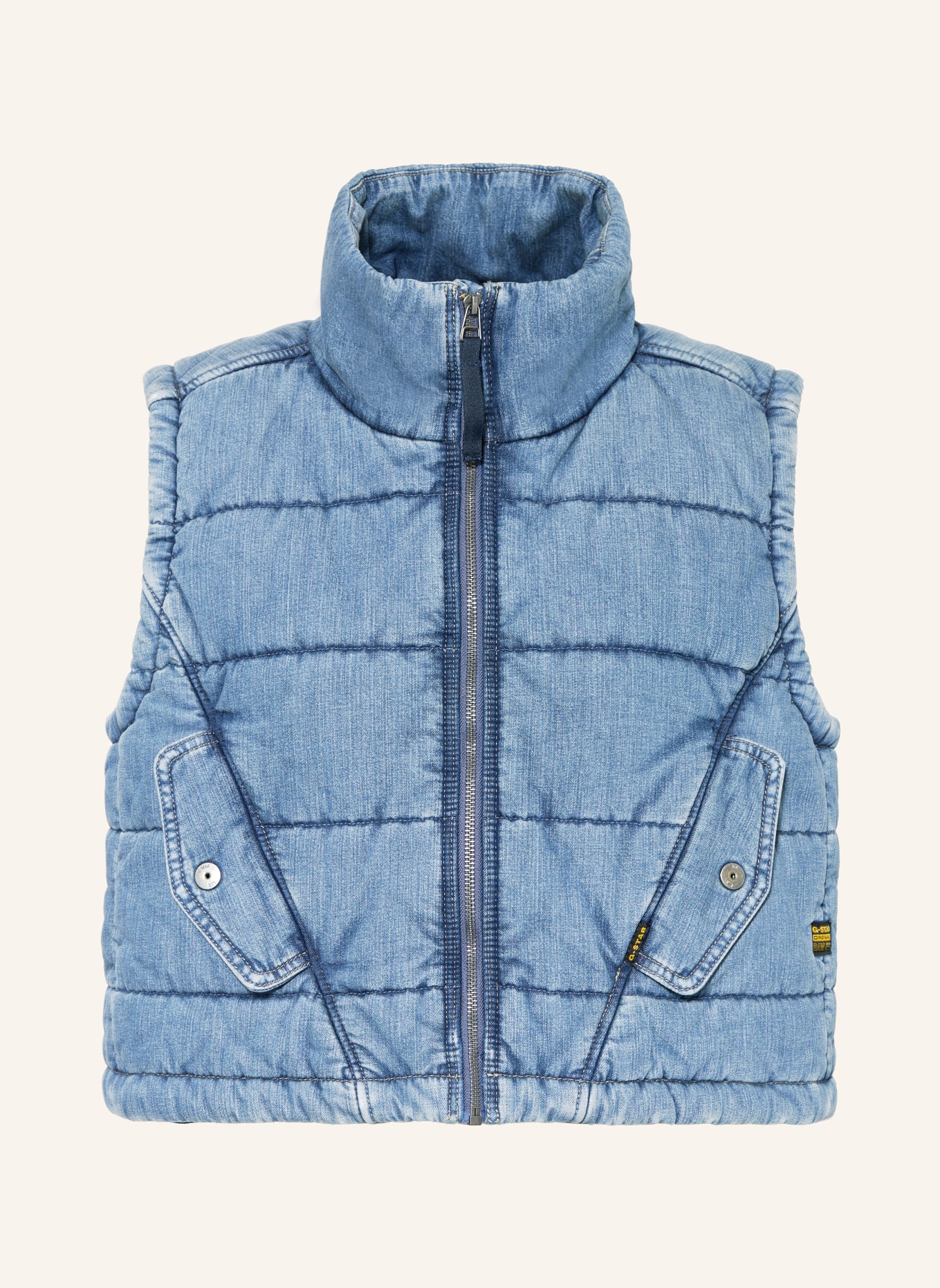 G-Star RAW Denim vest, Color: BLUE (Image 1)
