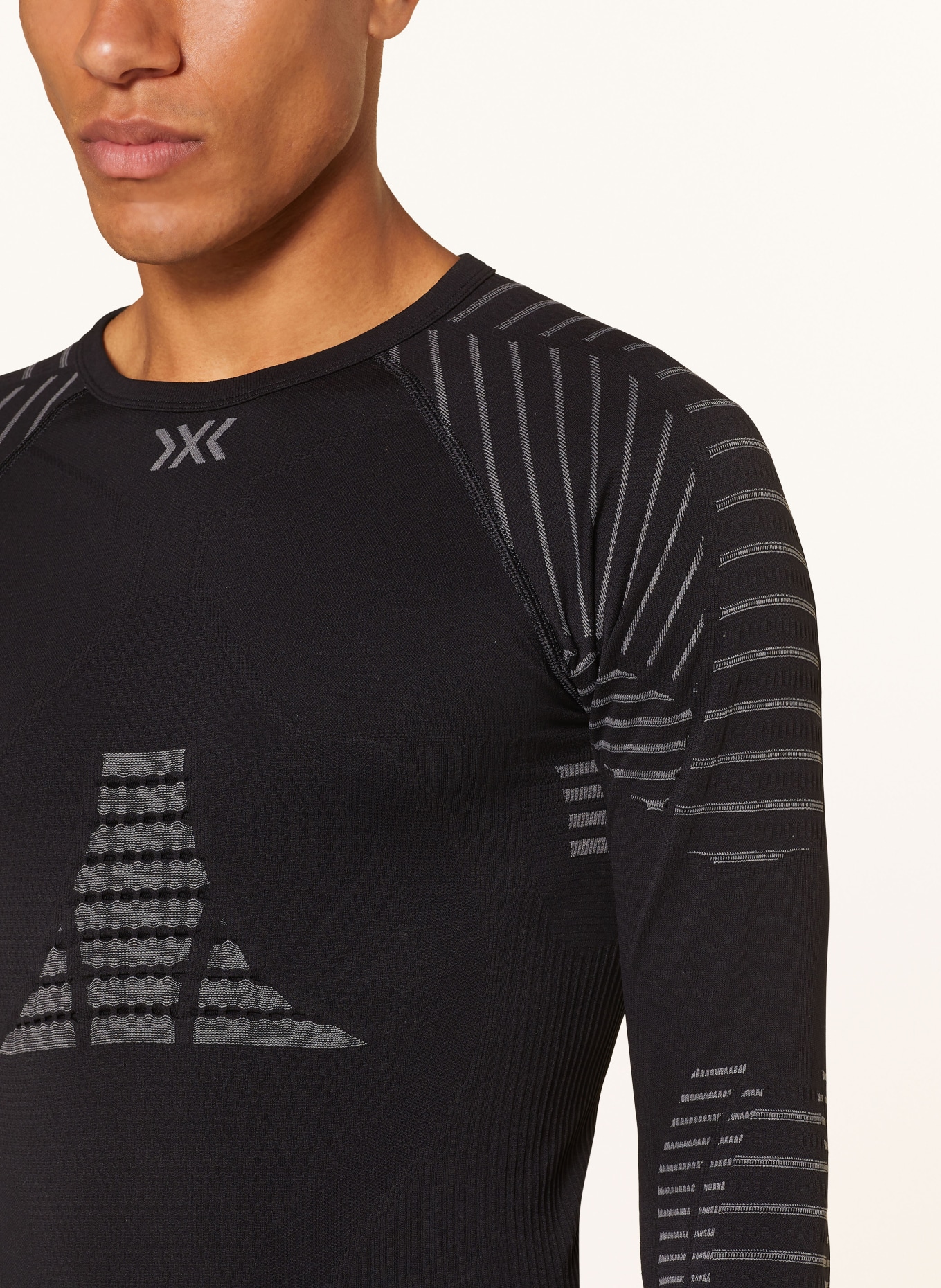 X-BIONIC Functional underwear shirt INVENT 4.0, Color: BLACK/ DARK GRAY (Image 4)