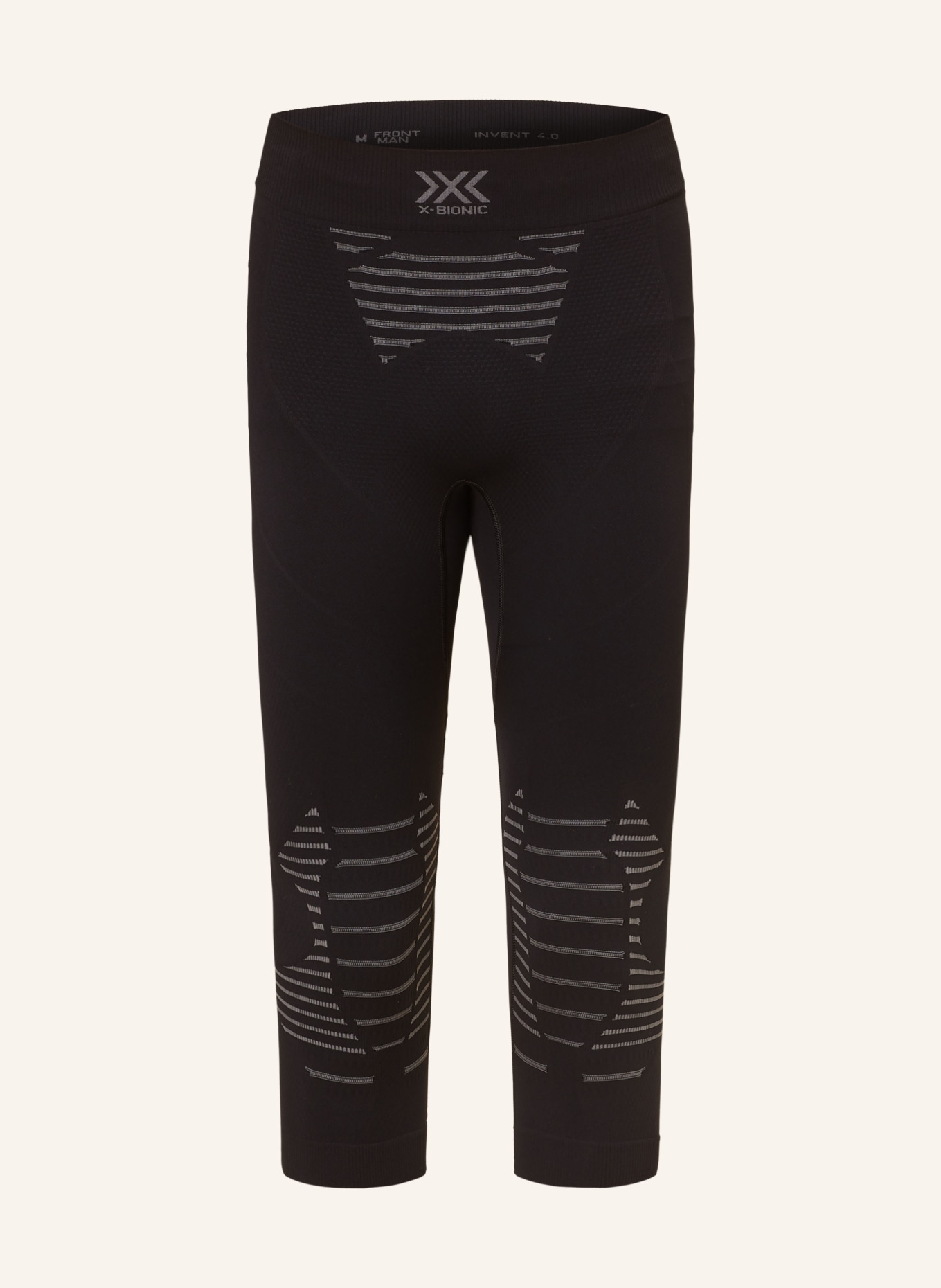 X-BIONIC Funkční spodní kalhoty INVENT 4.0 se zkrácenými nohavicemi, Barva: ČERNÁ/ TMAVĚ ŠEDÁ (Obrázek 1)
