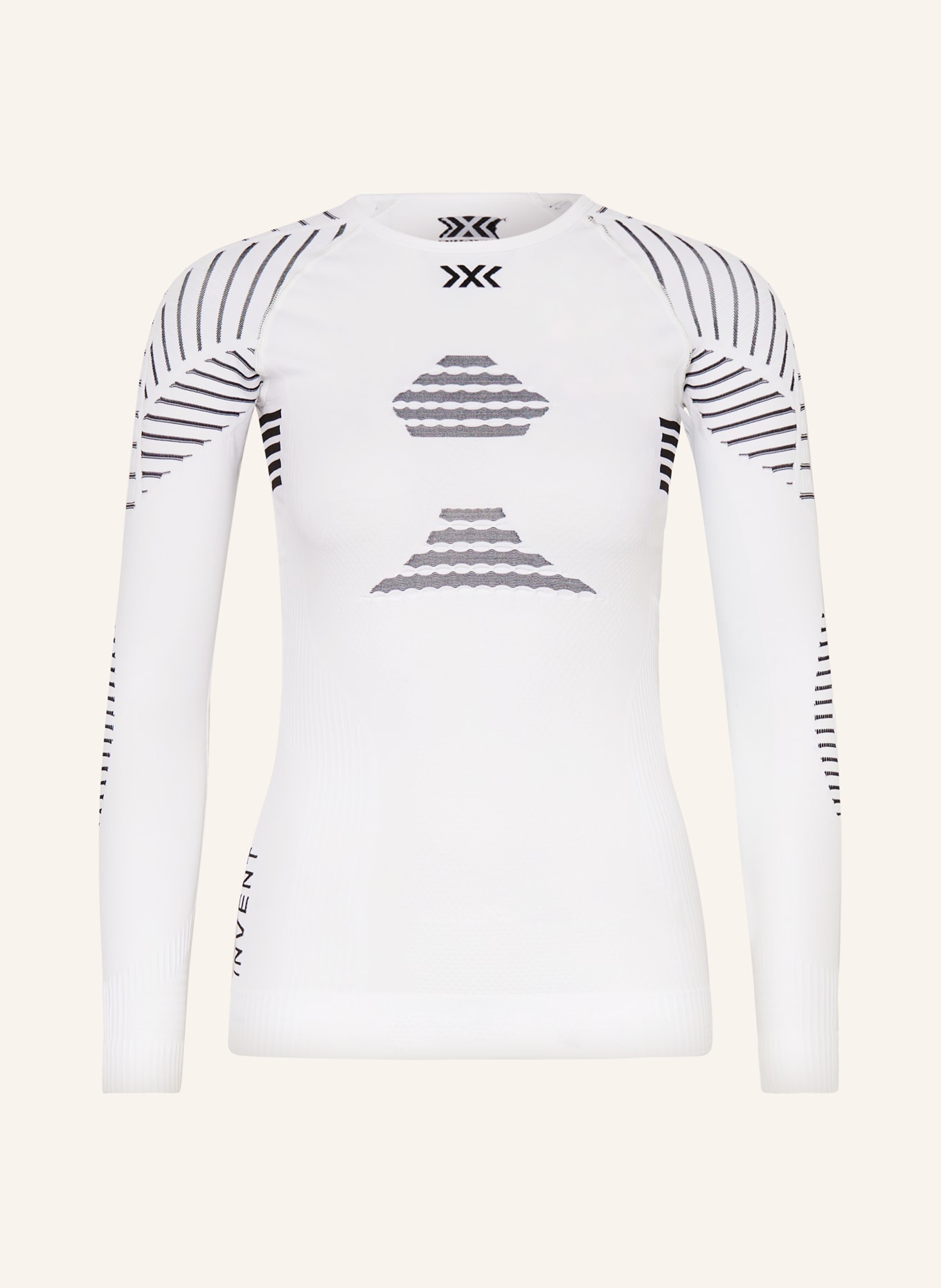 X-BIONIC Funktionswäsche-Shirt X-BIONIC® INVENT 4.0, Farbe: WEISS/ SCHWARZ (Bild 1)