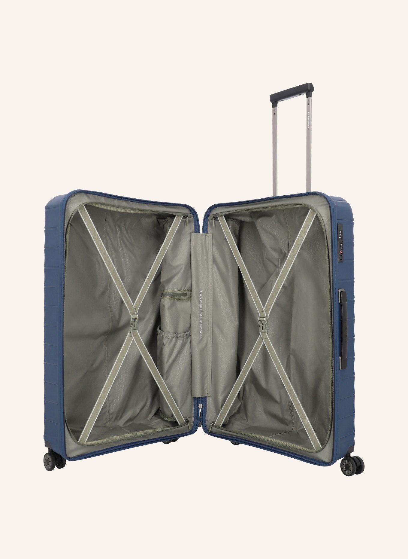 travelite Trolley MOOBY L: DUNKELBLAU