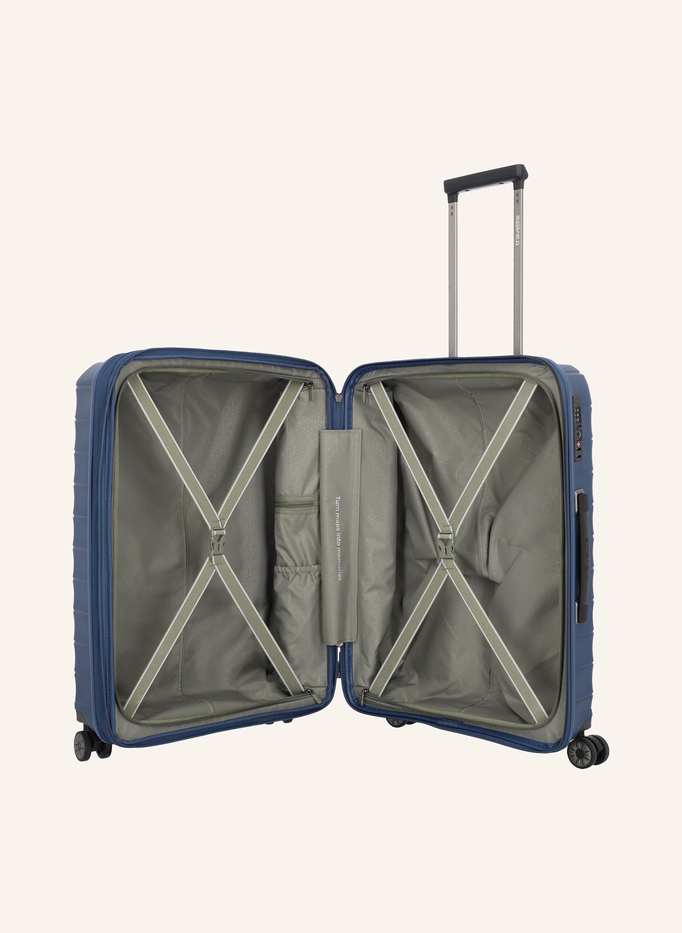 travelite Trolley MOOBY M: DUNKELBLAU