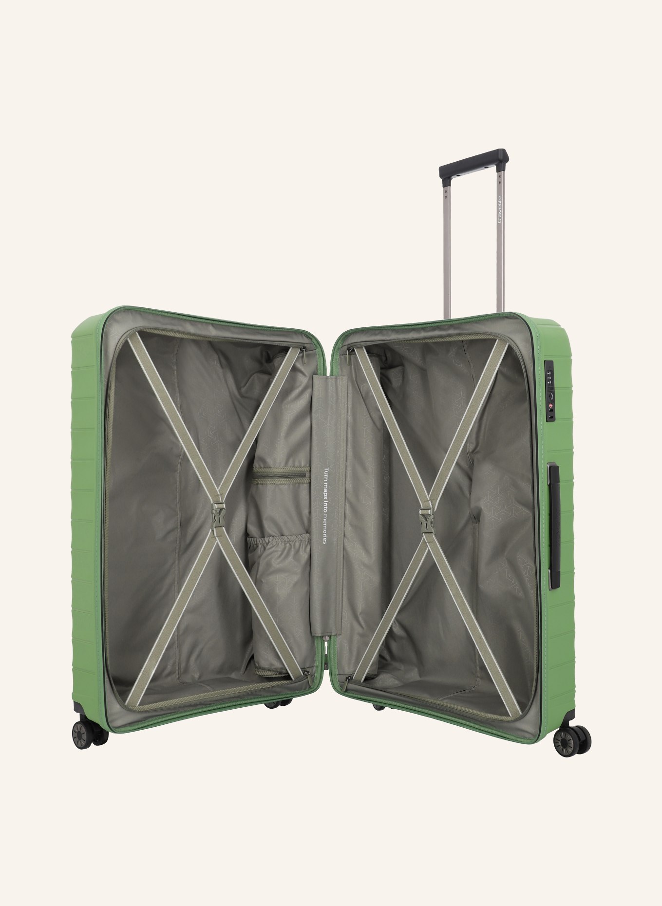 travelite Trolley MOOBY L: HELLGRÜN