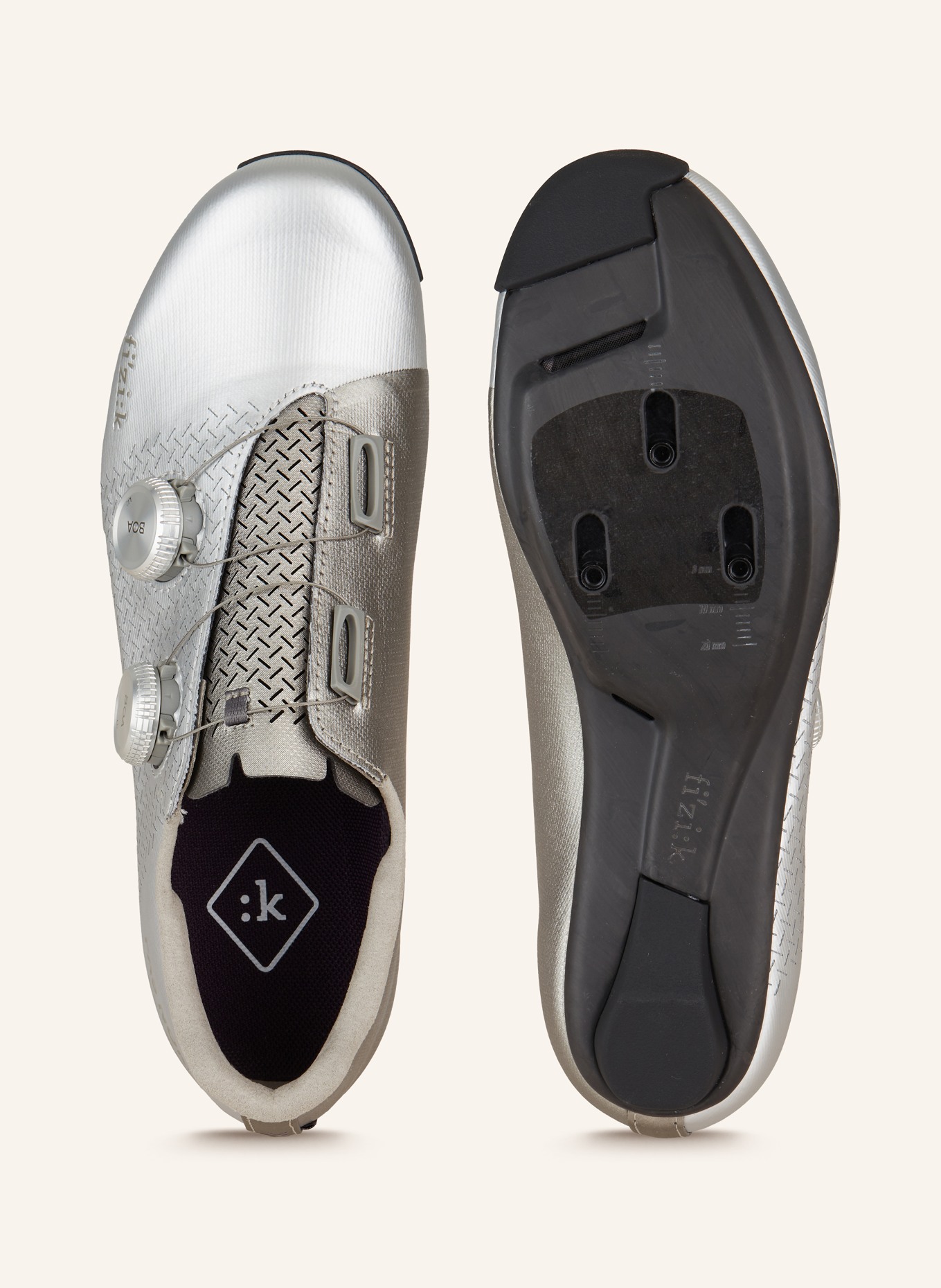 PAS NORMAL STUDIOS Road bike shoes PAS NORMAL STUDIOS X FIZIK, Color: SILVER (Image 5)