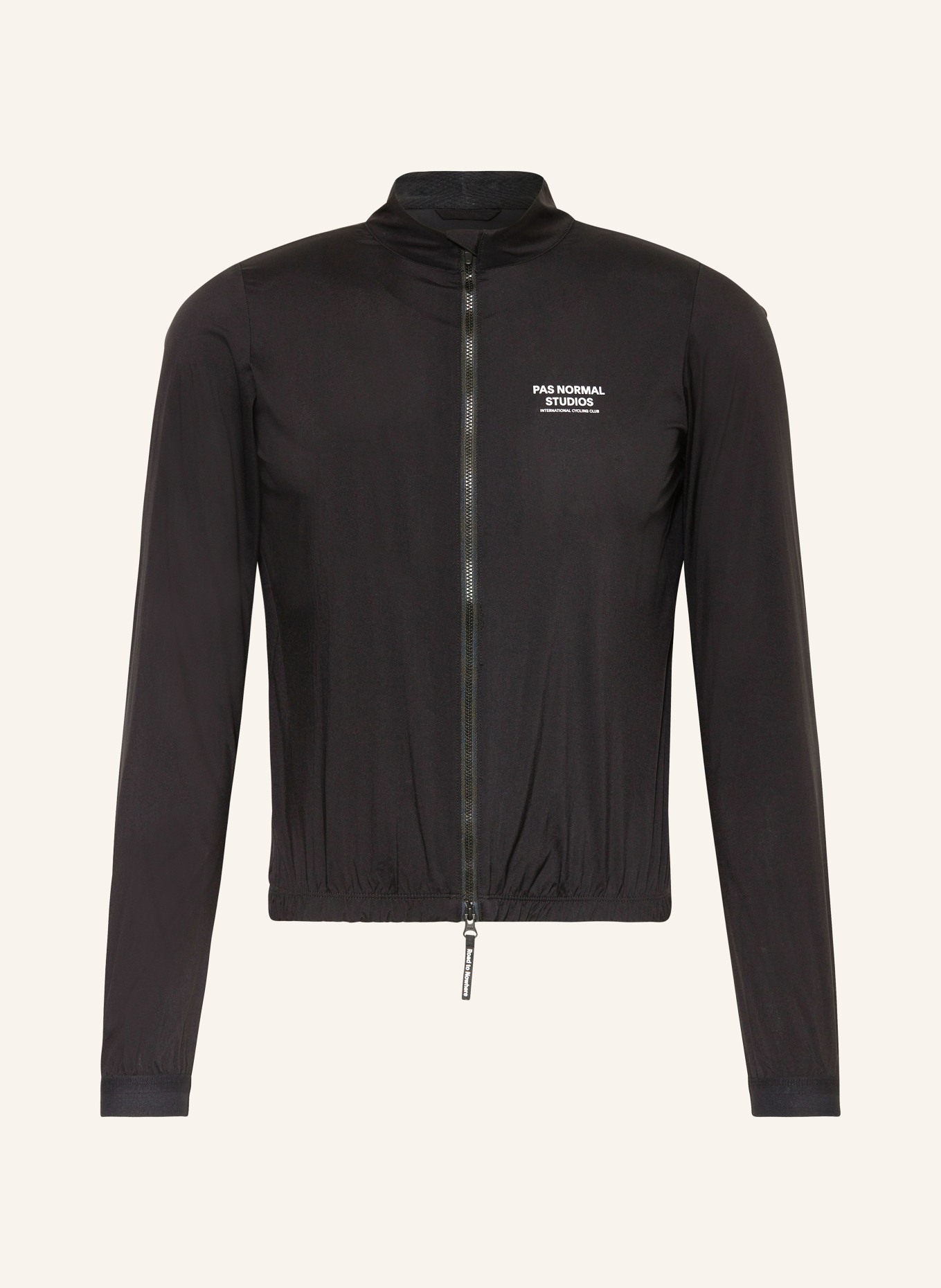 PAS NORMAL STUDIOS Cycling jacket MECHANISM STOW AWAY, Color: BLACK (Image 1)