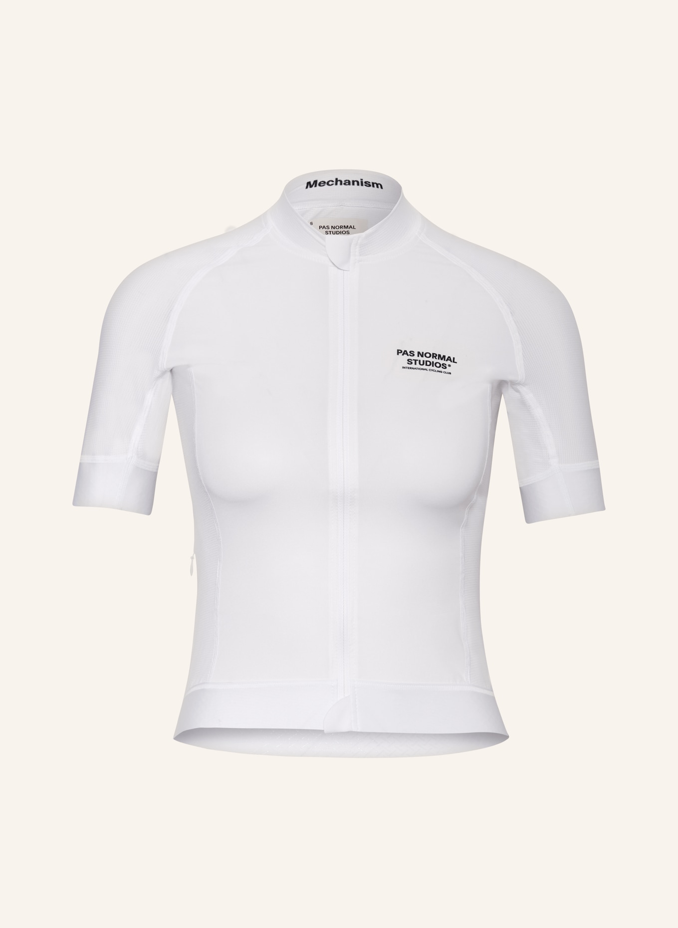 PAS NORMAL STUDIOS Cycling jersey MECHANISM, Color: WHITE (Image 1)