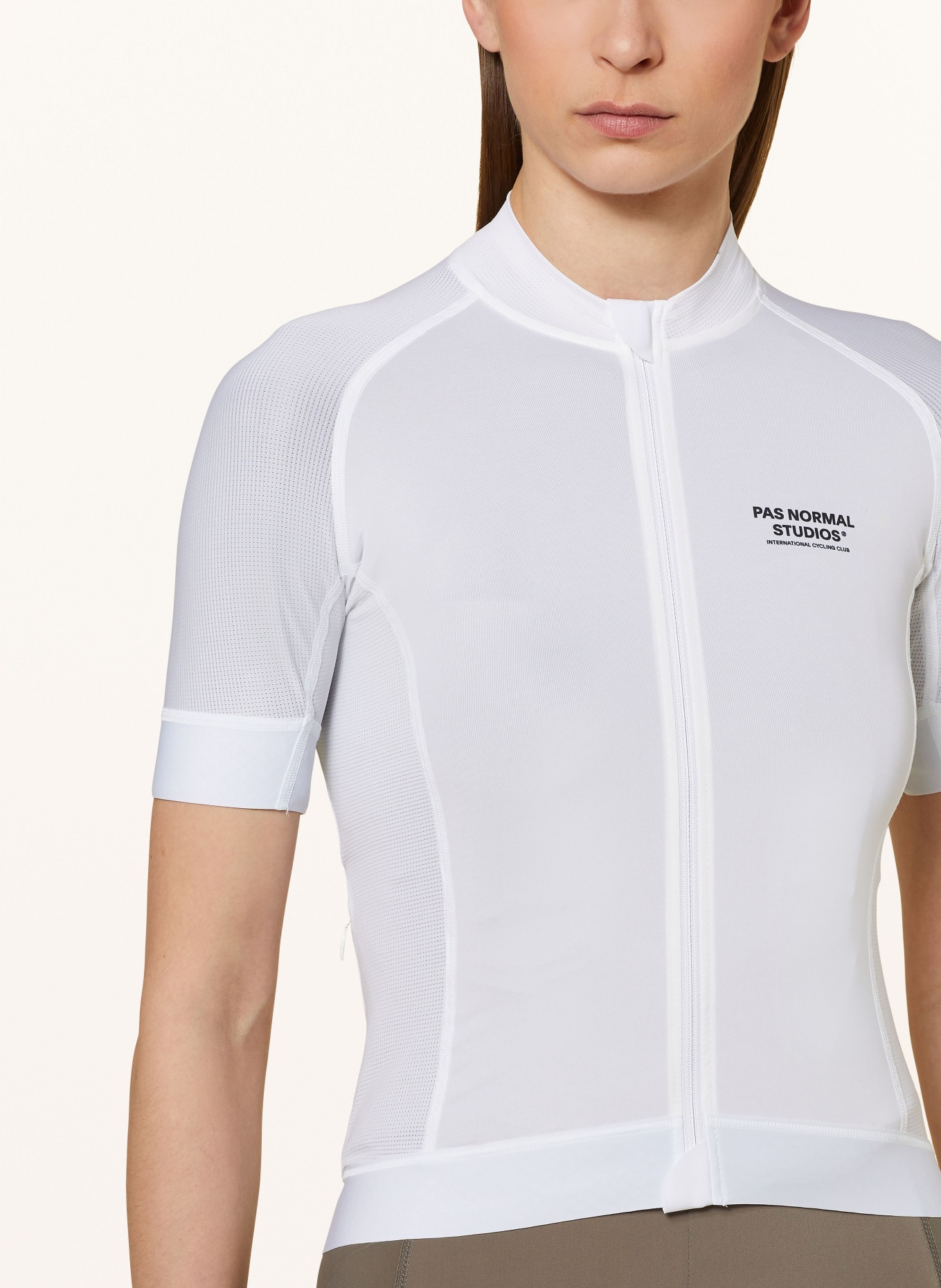 PAS NORMAL STUDIOS Cycling jersey MECHANISM, Color: WHITE (Image 4)