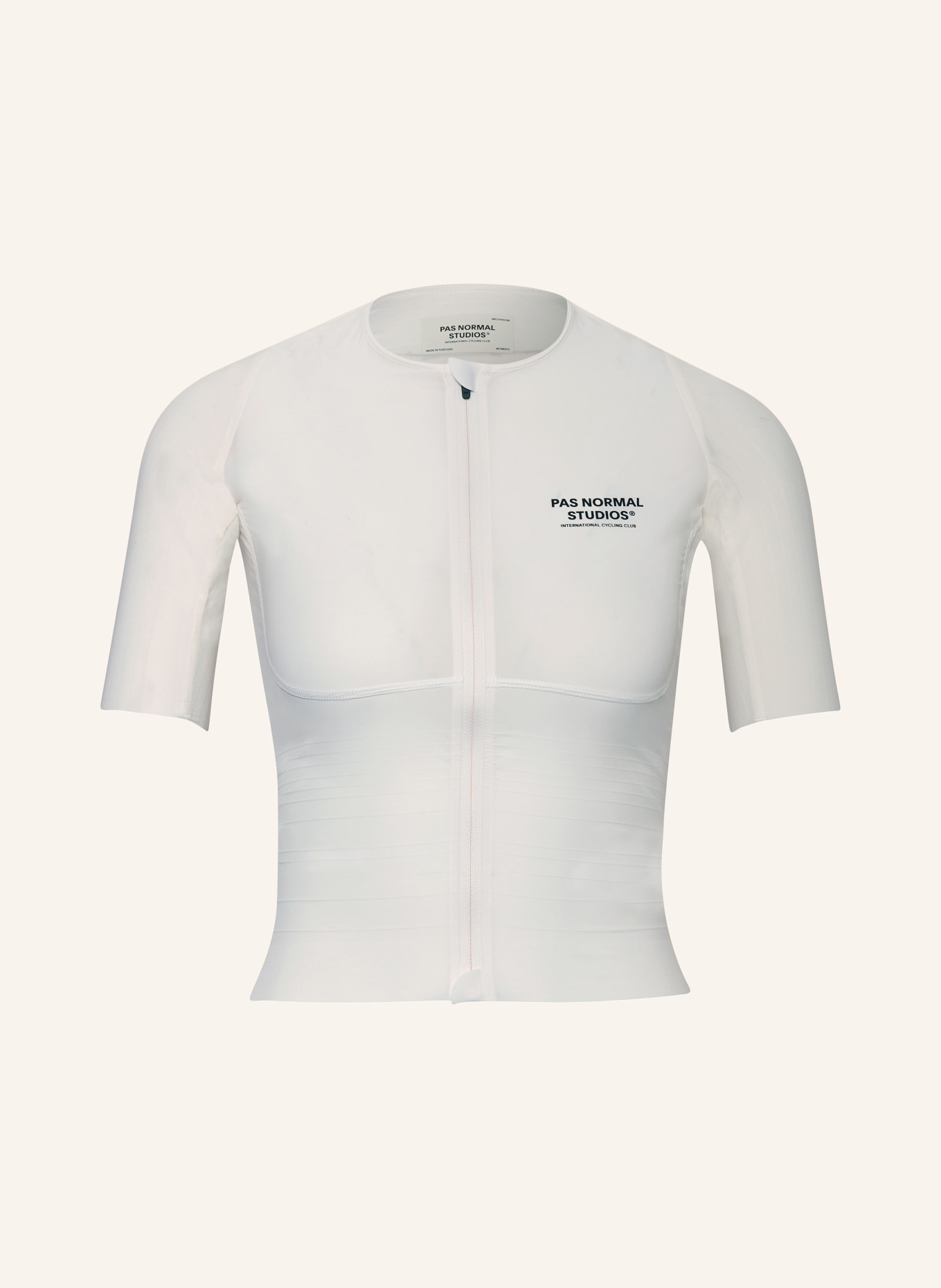 PAS NORMAL STUDIOS Cycling jersey MECHANISM PRO, Color: ECRU (Image 1)