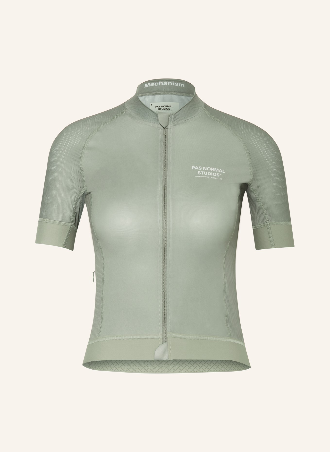 PAS NORMAL STUDIOS Cycling jersey MECHANISM, Color: KHAKI (Image 1)