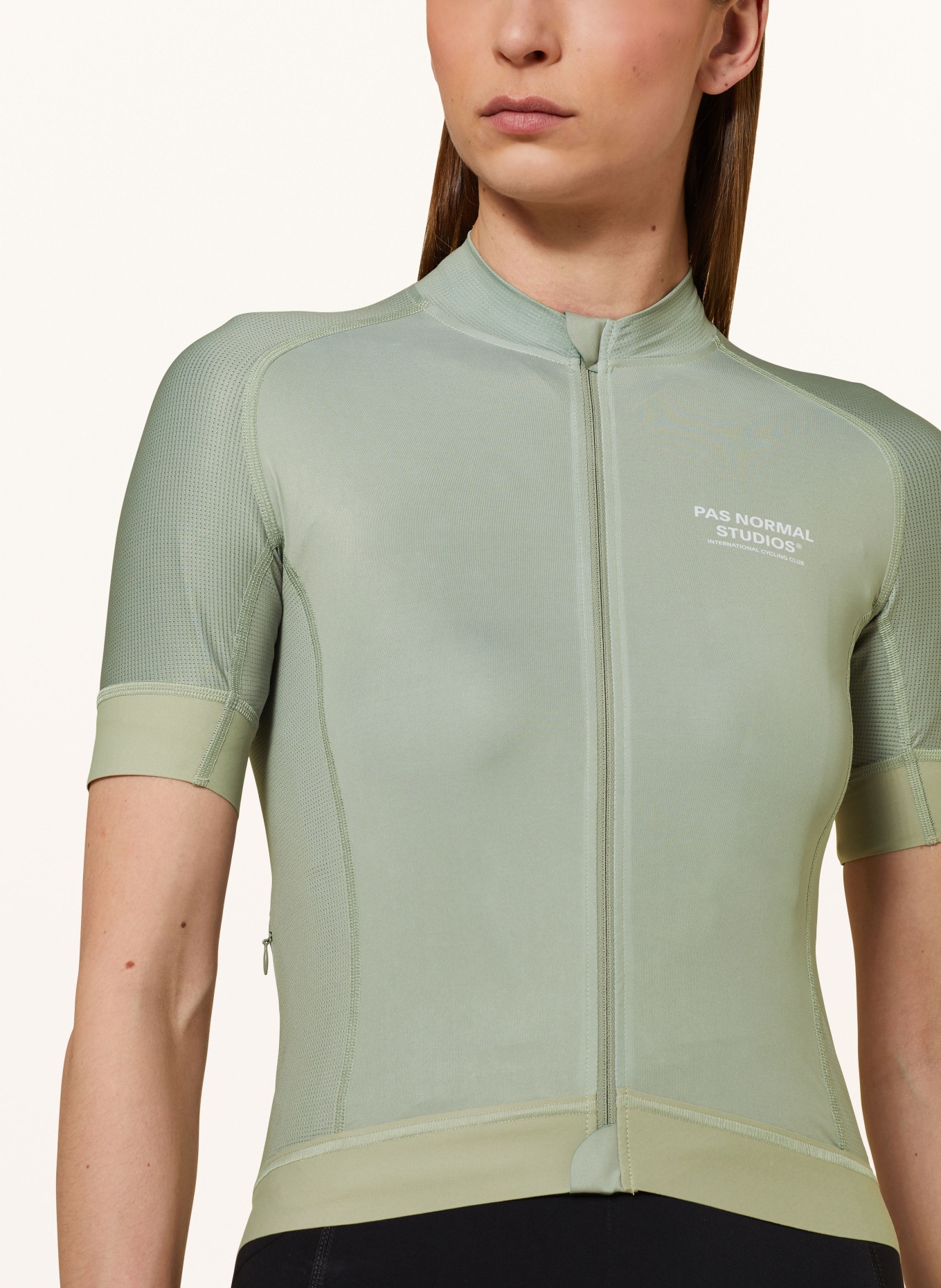 PAS NORMAL STUDIOS Cycling jersey MECHANISM, Color: KHAKI (Image 4)