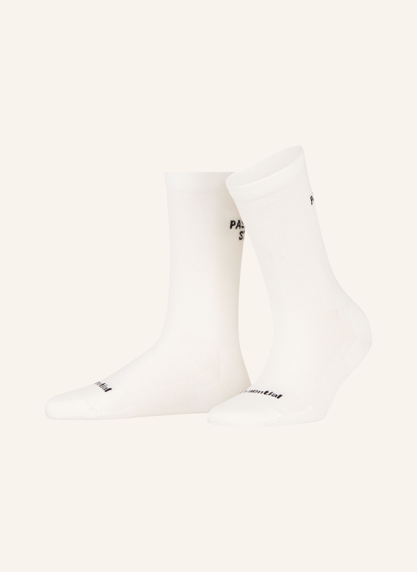 PAS NORMAL STUDIOS Cycling socks ESSENTIAL SOCKS made of merino wool, Color: WHITE (Image 1)