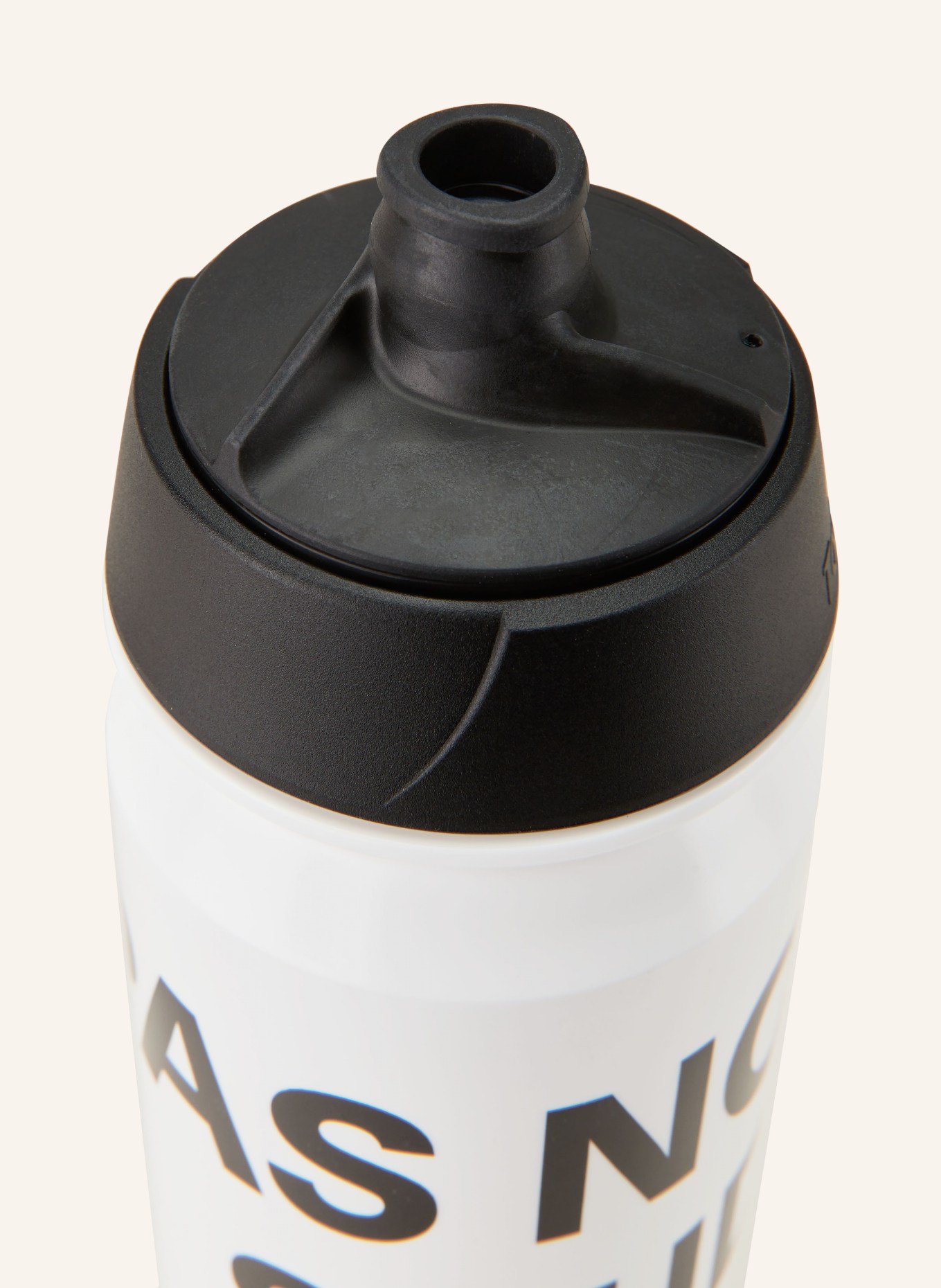 PAS NORMAL STUDIOS LOGO BIDON water bottle: WHITE/ BLACK