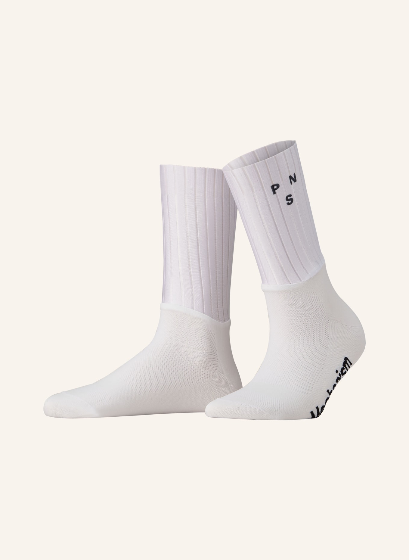 PAS NORMAL STUDIOS Racing socks MECHANISM AERO, Color: WHITE (Image 1)