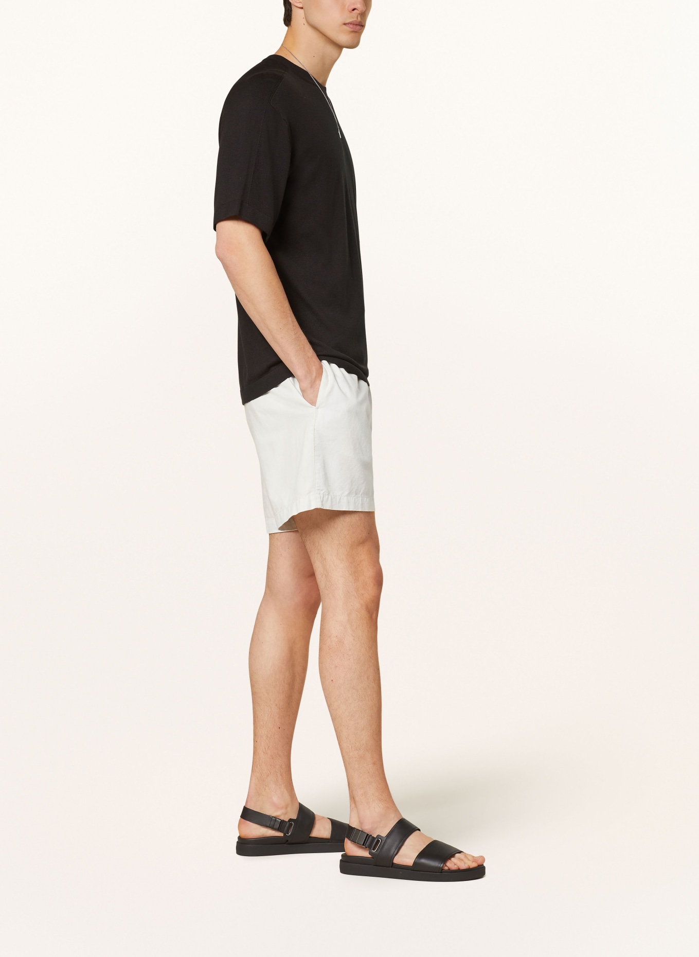Calvin Klein Linen shorts, Color: CREAM (Image 4)