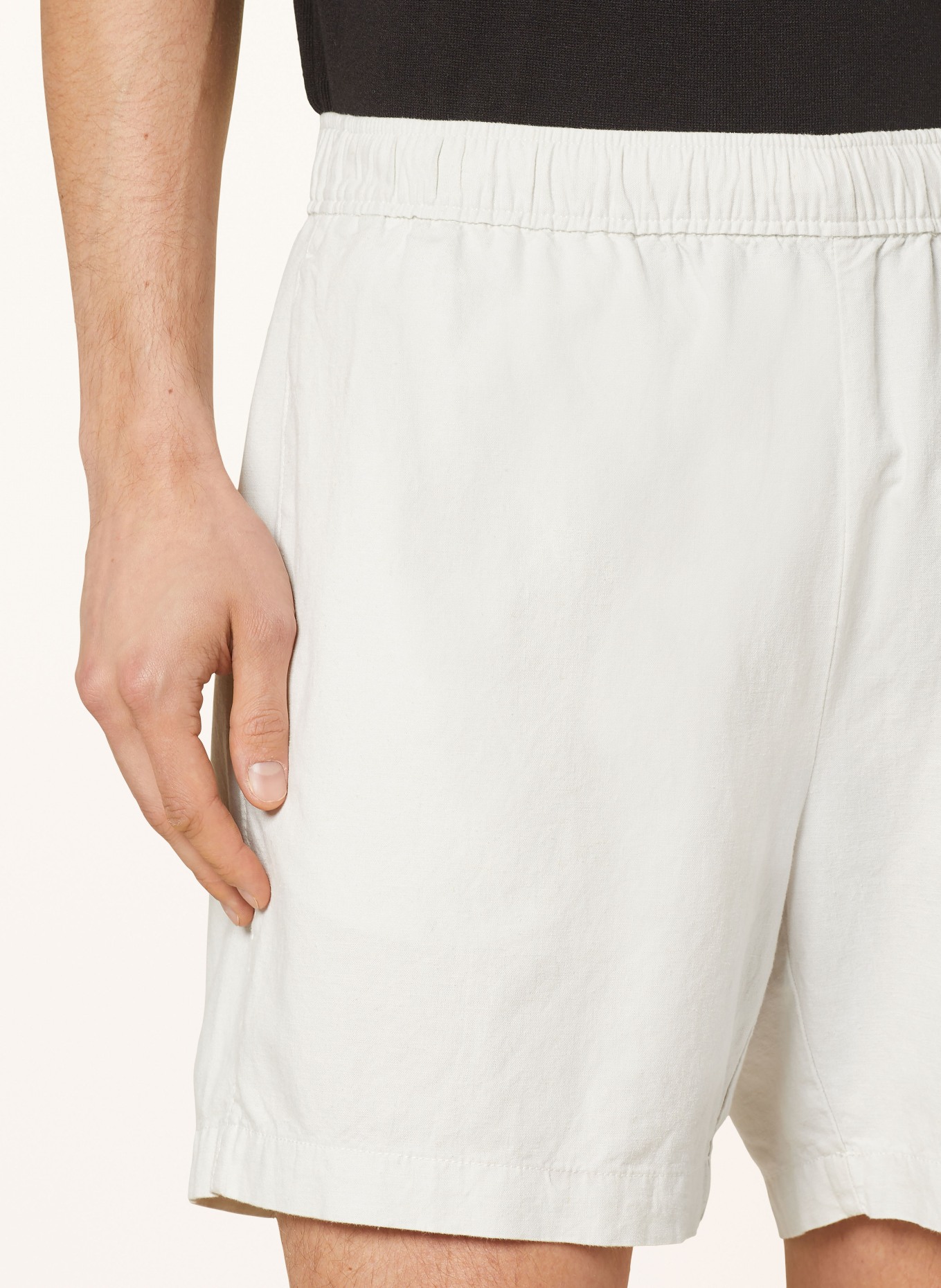 Calvin Klein Linen shorts, Color: CREAM (Image 5)