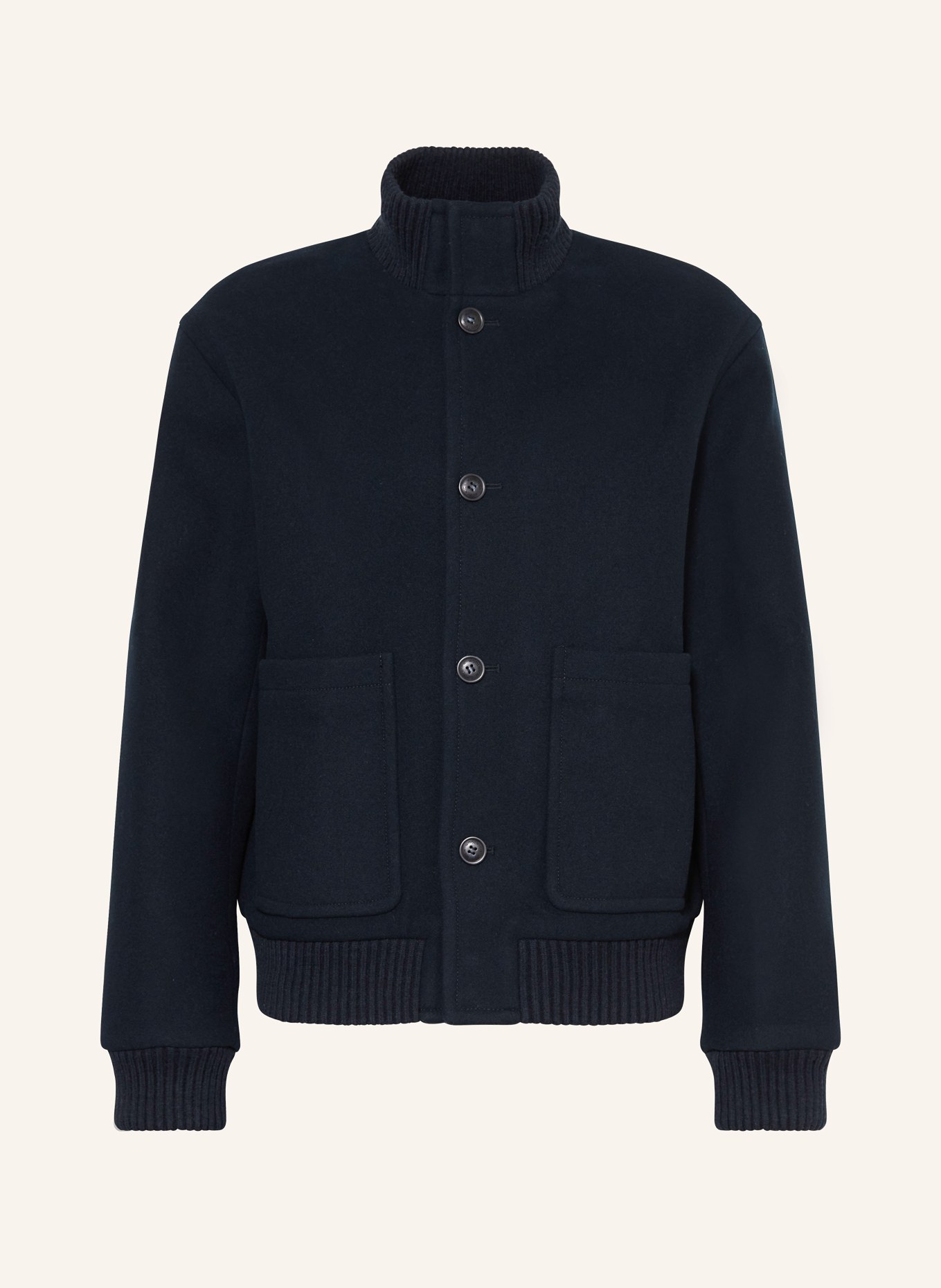 WOOLRICH Overjacket MELTON, Farbe: DUNKELBLAU (Bild 1)