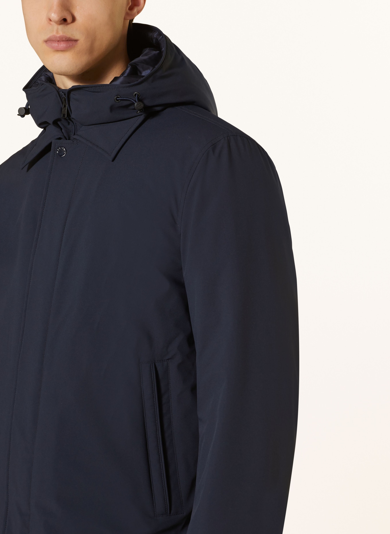 WOOLRICH Coat: DARK BLUE