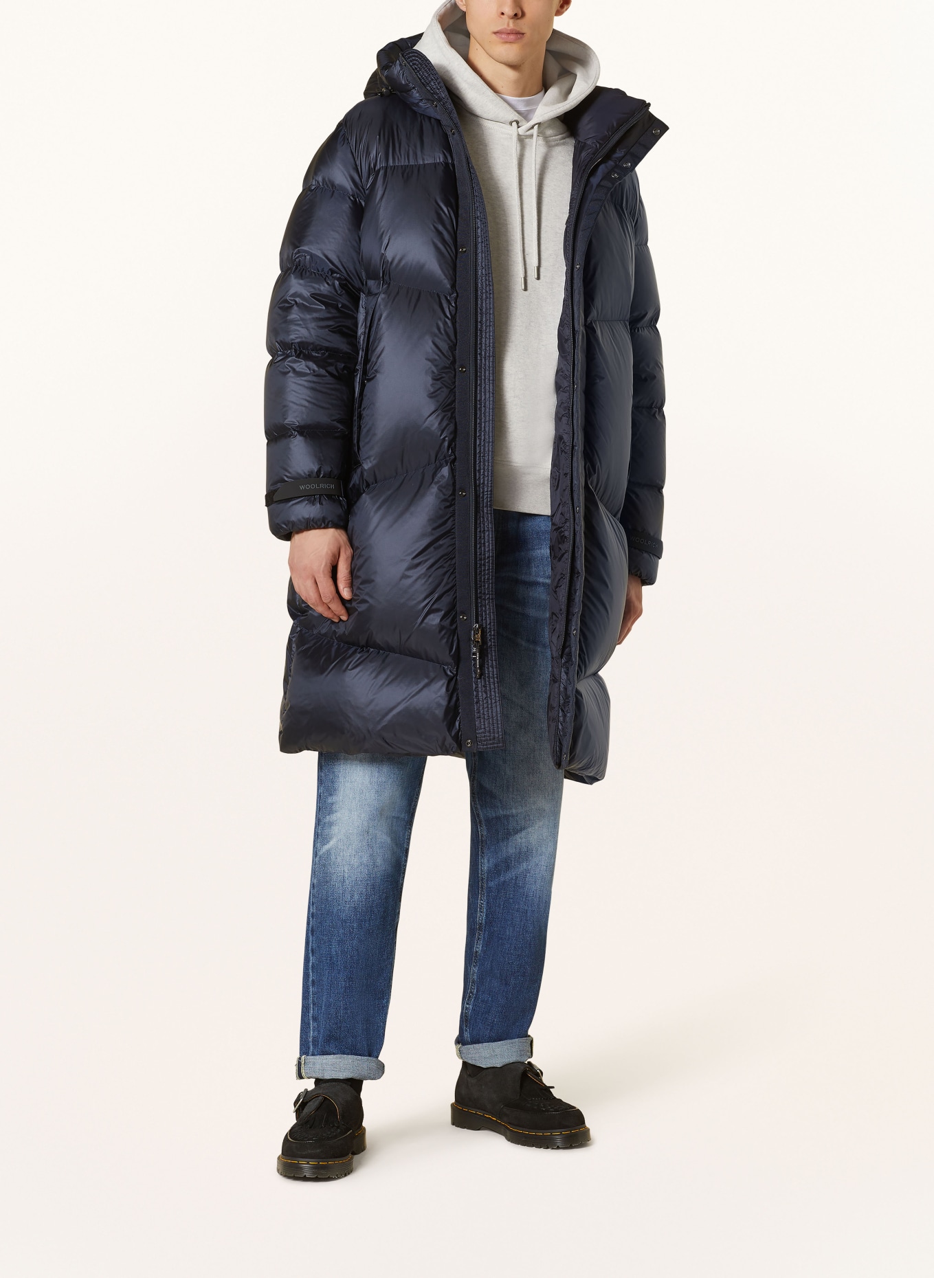 WOOLRICH P aszcz puchowy PERTEX kolor granatowy