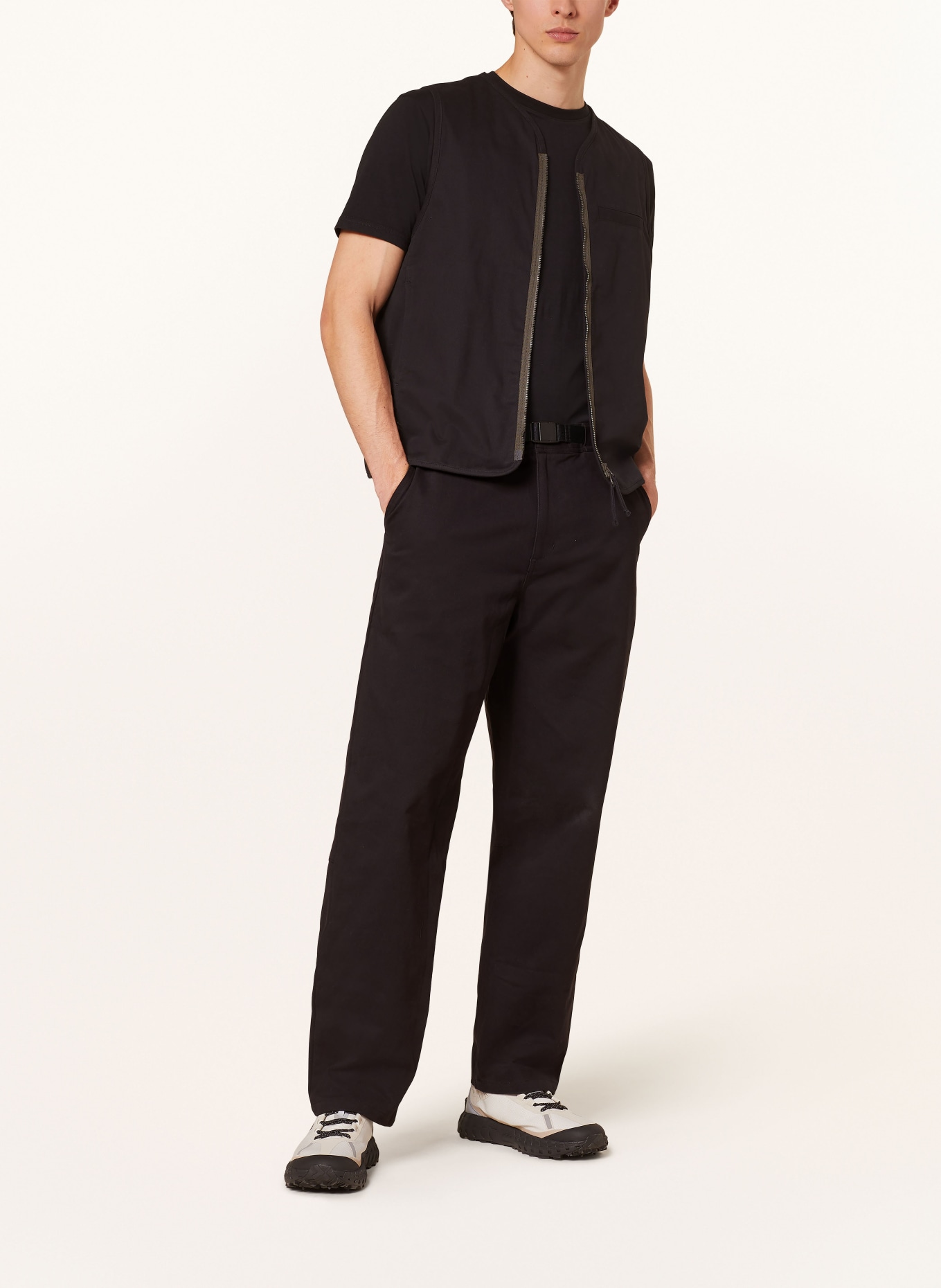PAS NORMAL STUDIOS Trousers OFF-RACE loose fit, Color: BLACK (Image 2)