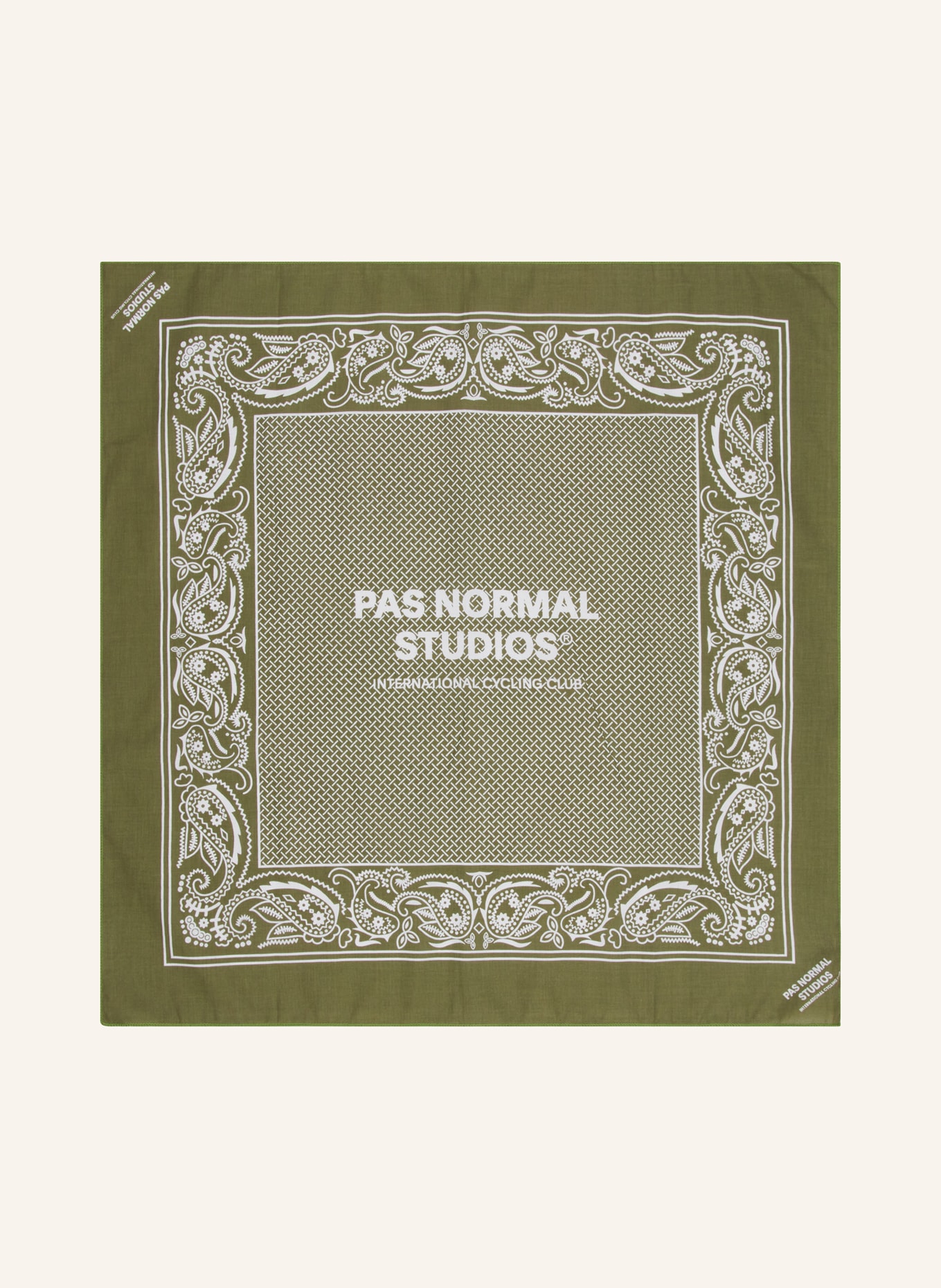 PAS NORMAL STUDIOS Scarf, Color: GREEN/ WHITE (Image 2)