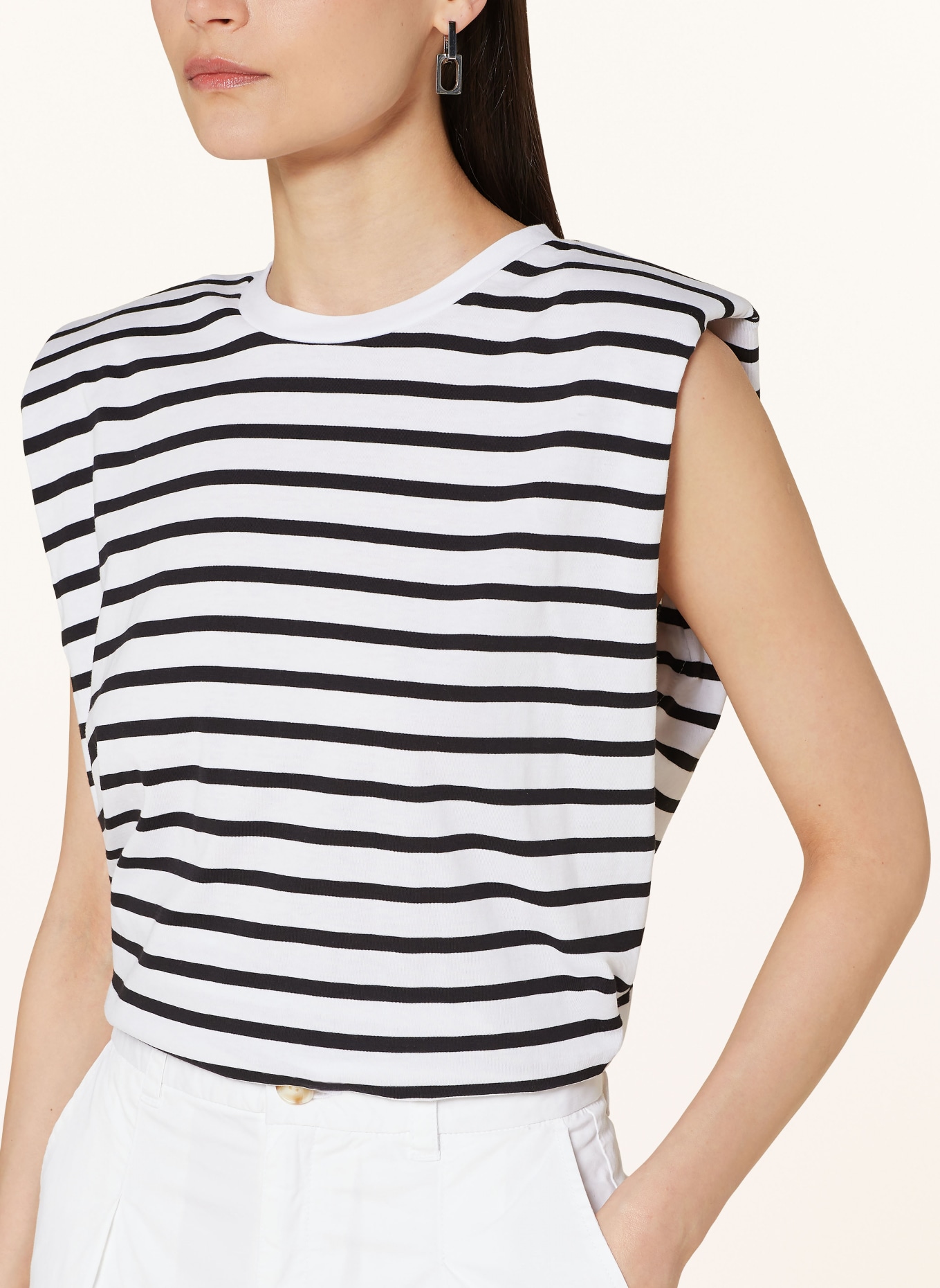 InWear Top EMMIIW, Color: WHITE/ BLACK (Image 4)
