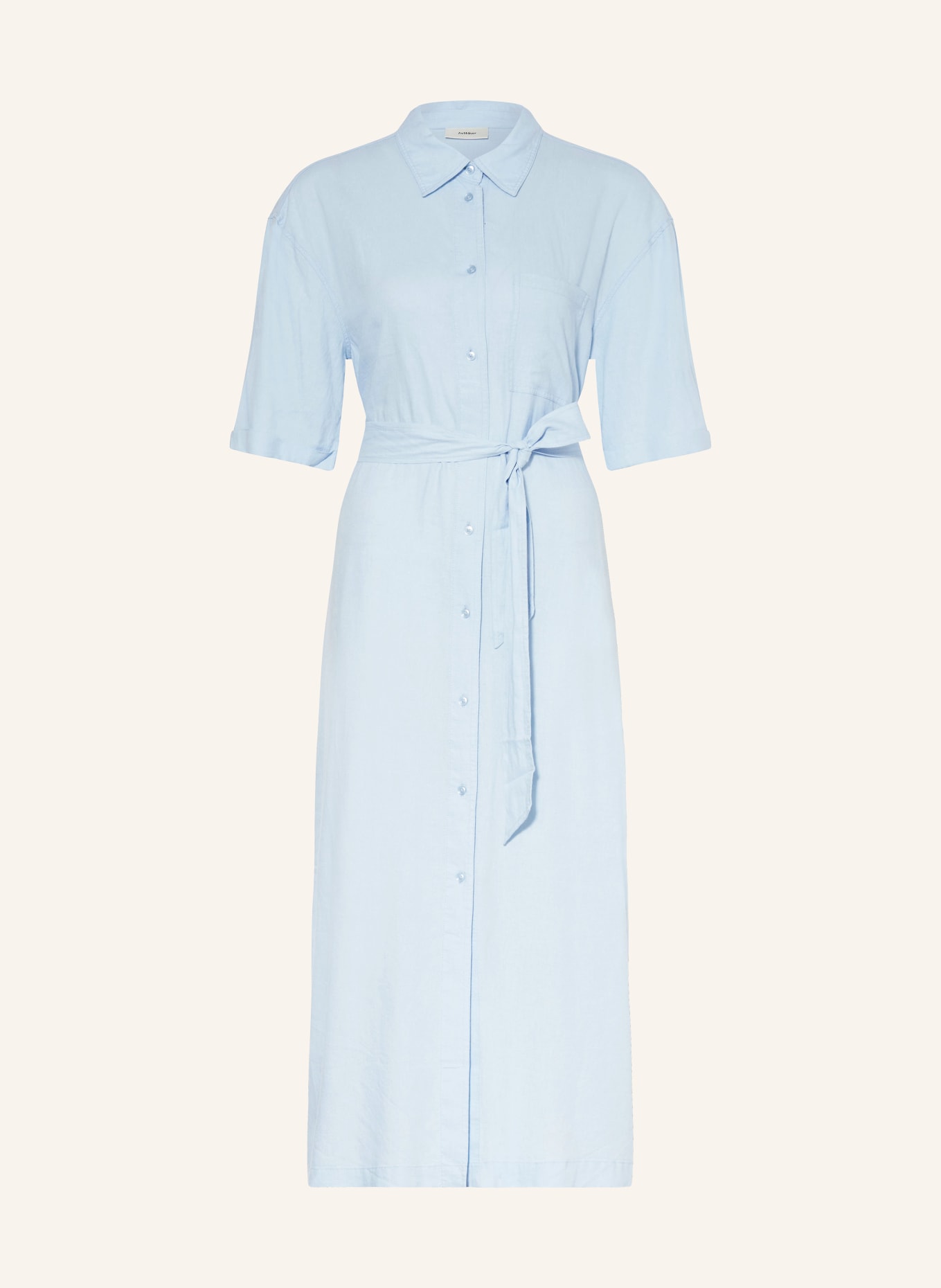 InWear Shirt dress ELLIEIW with linen, Color: LIGHT BLUE (Image 1)