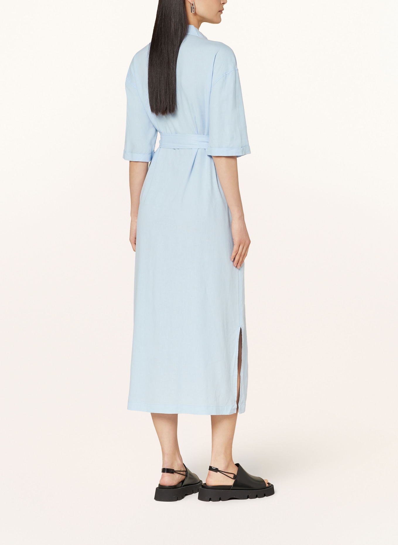 InWear Shirt dress ELLIEIW with linen, Color: LIGHT BLUE (Image 3)