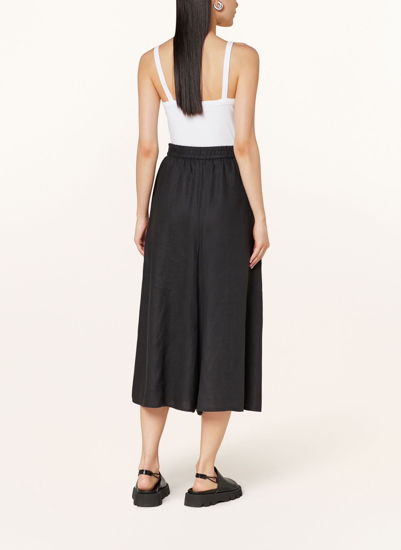 InWear Linen culottes EZRAIW, Color: BLACK (Image 3)