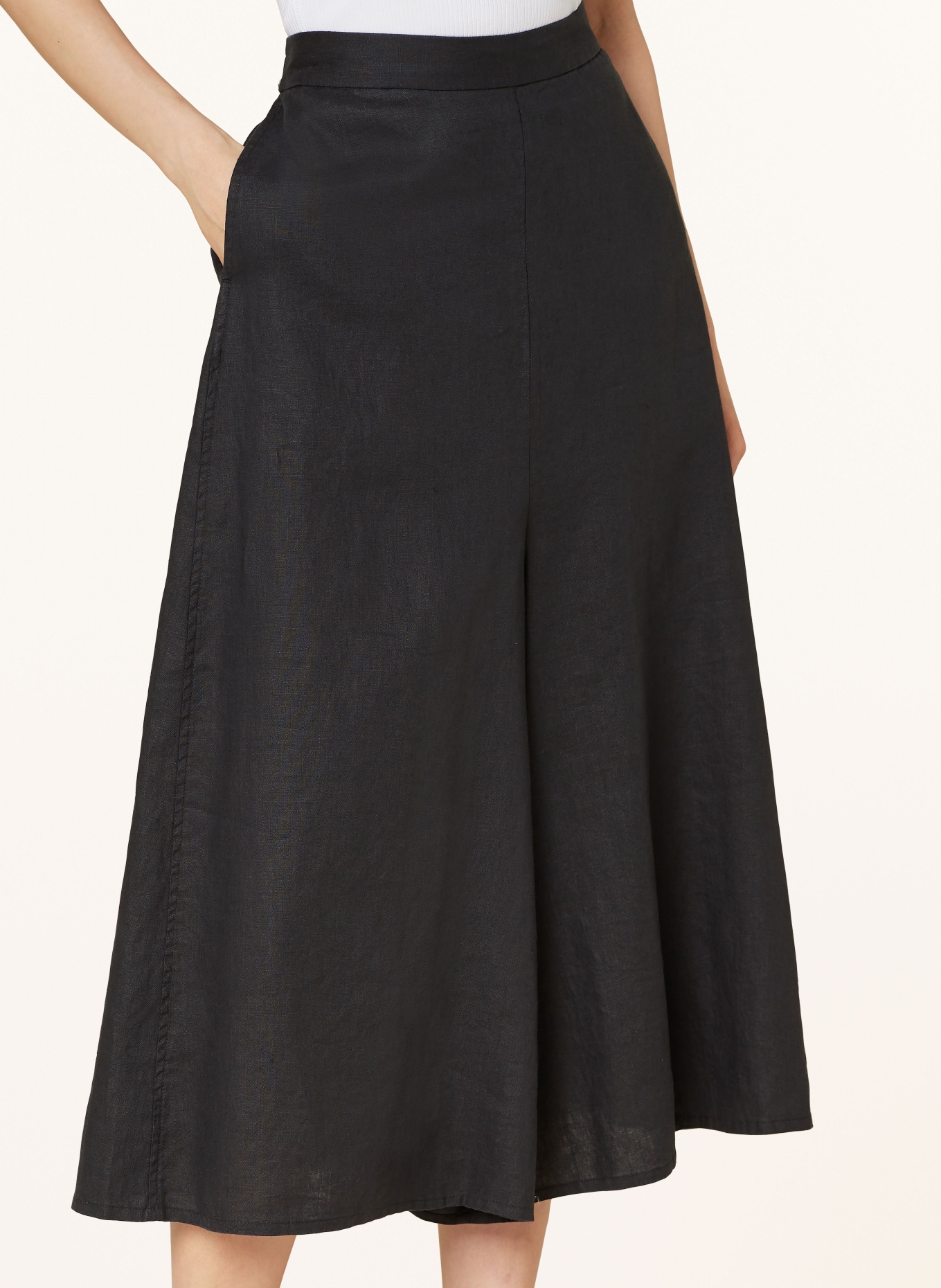 InWear Linen culottes EZRAIW, Color: BLACK (Image 5)