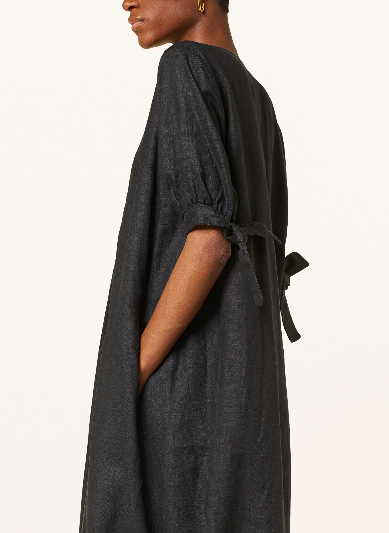 InWear Linen dress EZRAIW, Color: BLACK (Image 4)