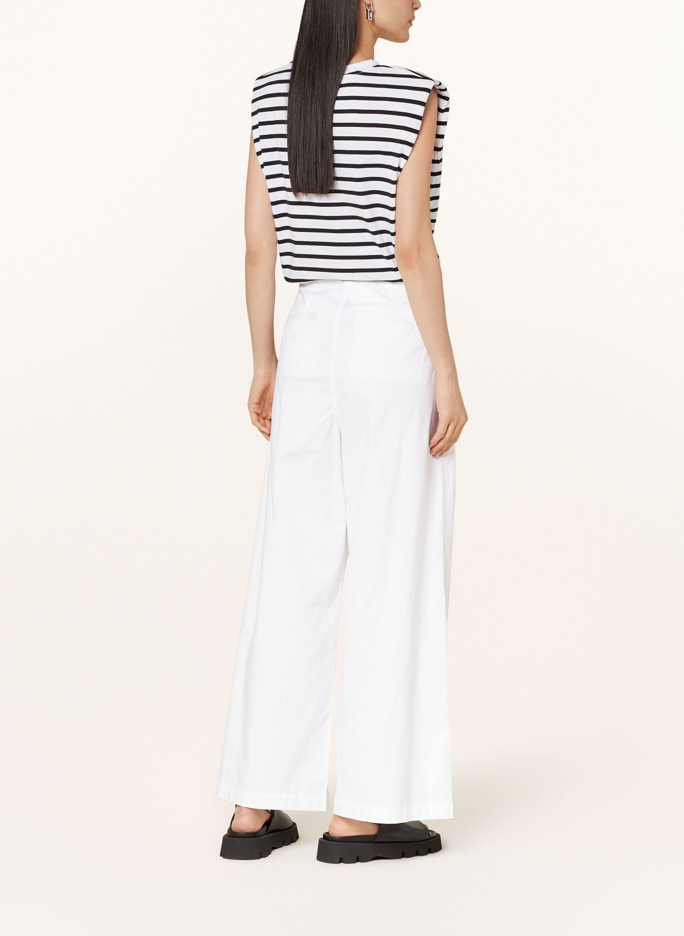 InWear Wide leg trousers POSYIW, Color: WHITE (Image 3)
