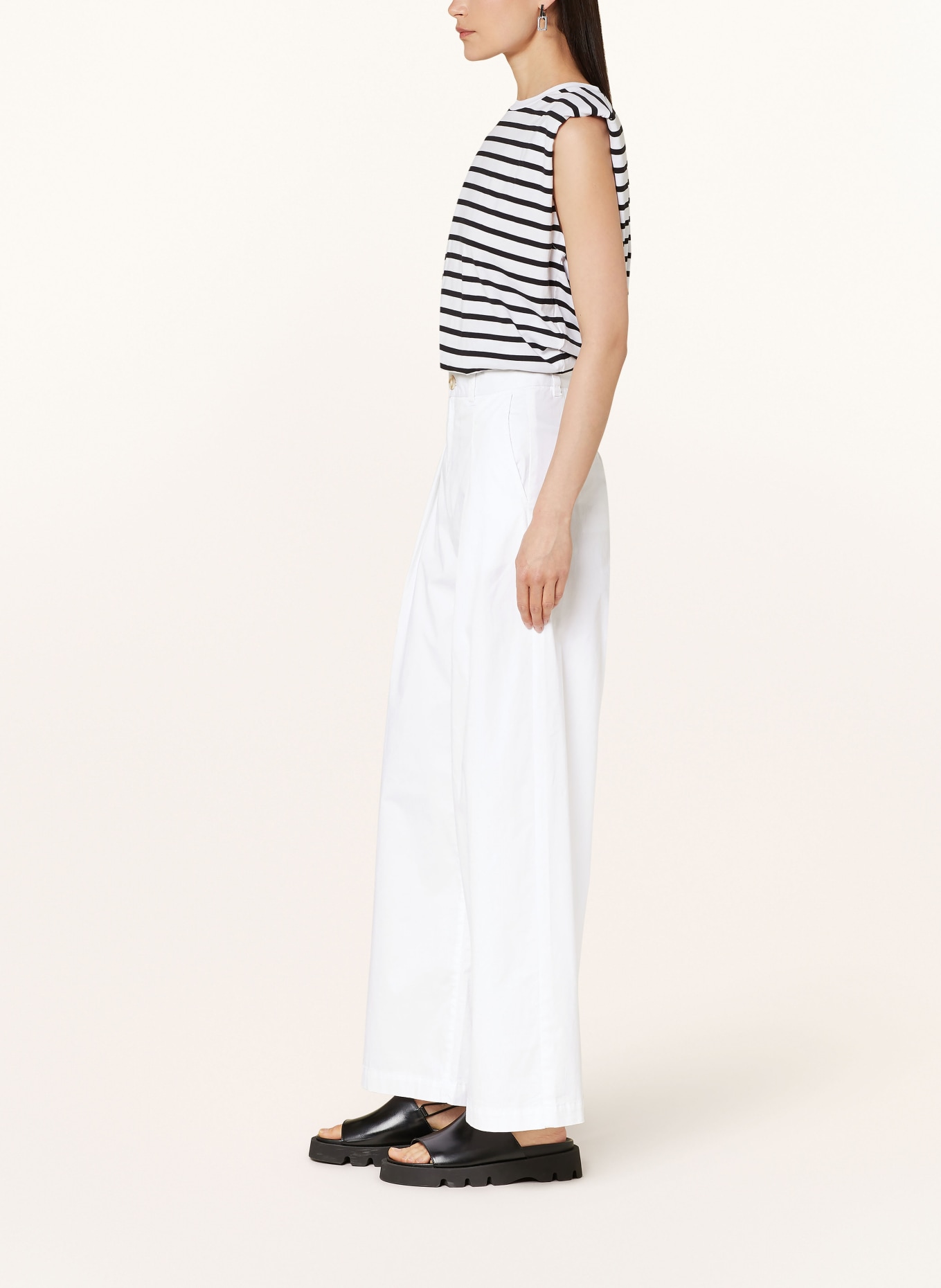 InWear Wide leg trousers POSYIW, Color: WHITE (Image 4)