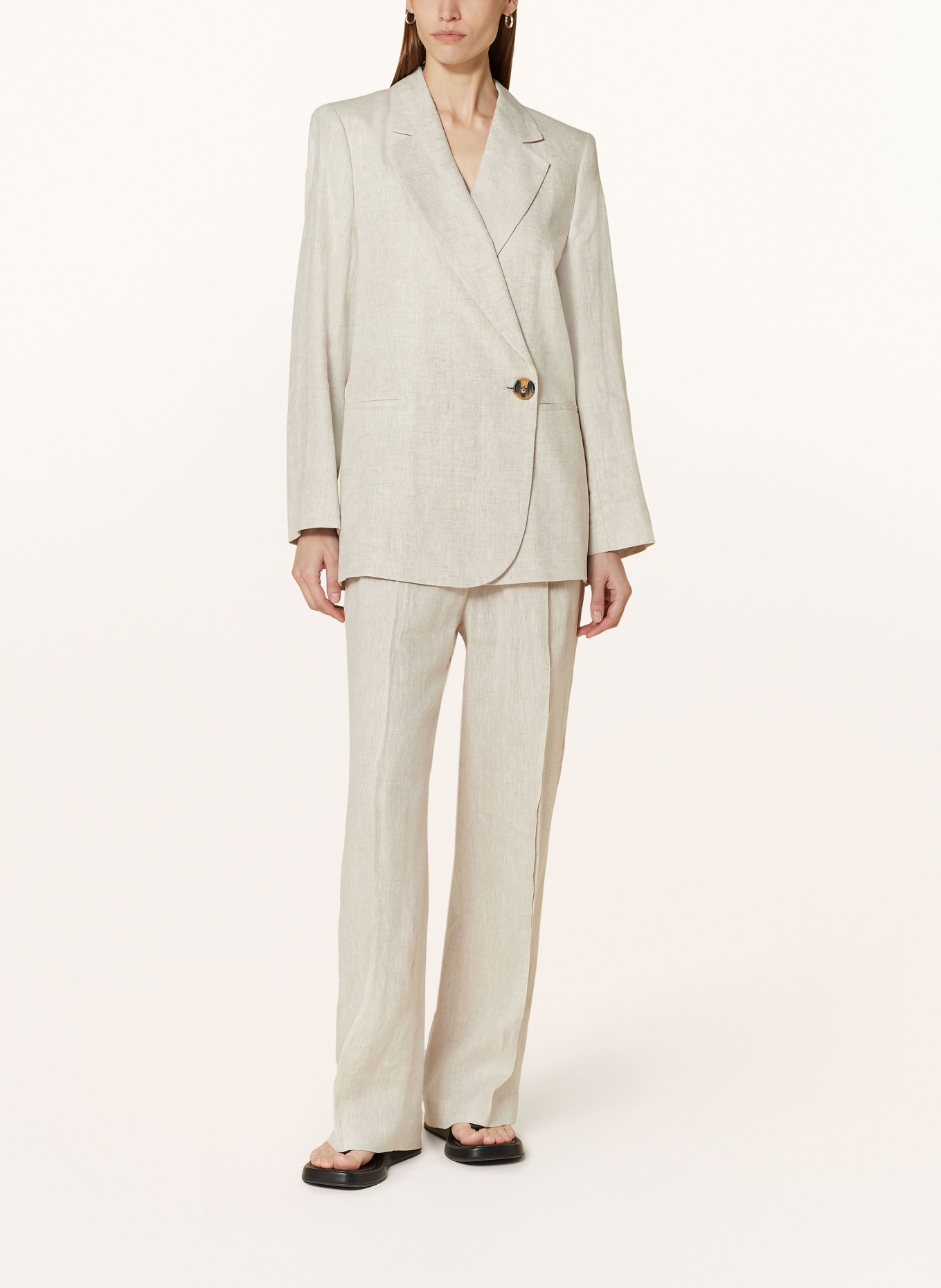 InWear Long blazer XINIAIW made of linen, Color: BEIGE (Image 2)