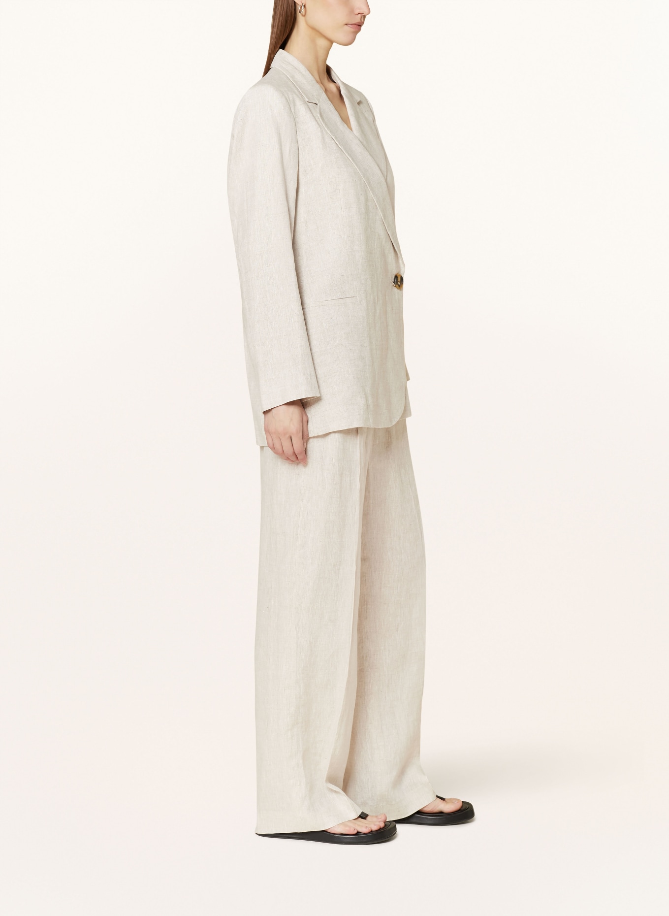 InWear Wide leg trousers XINIAIW made of linen, Color: BEIGE (Image 4)