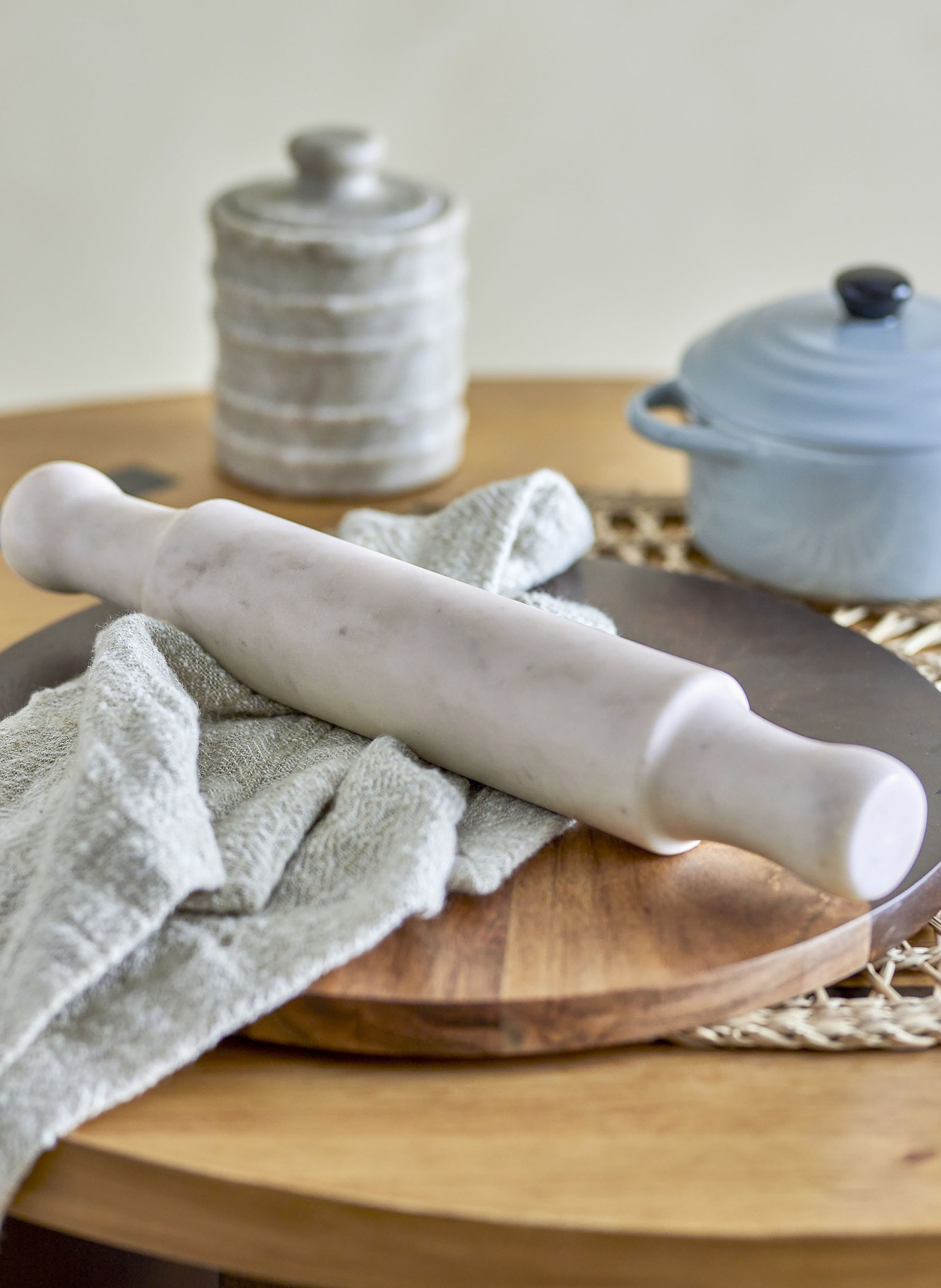 Bloomingville Rolling pin HAVEA, Color: WHITE (Image 3)
