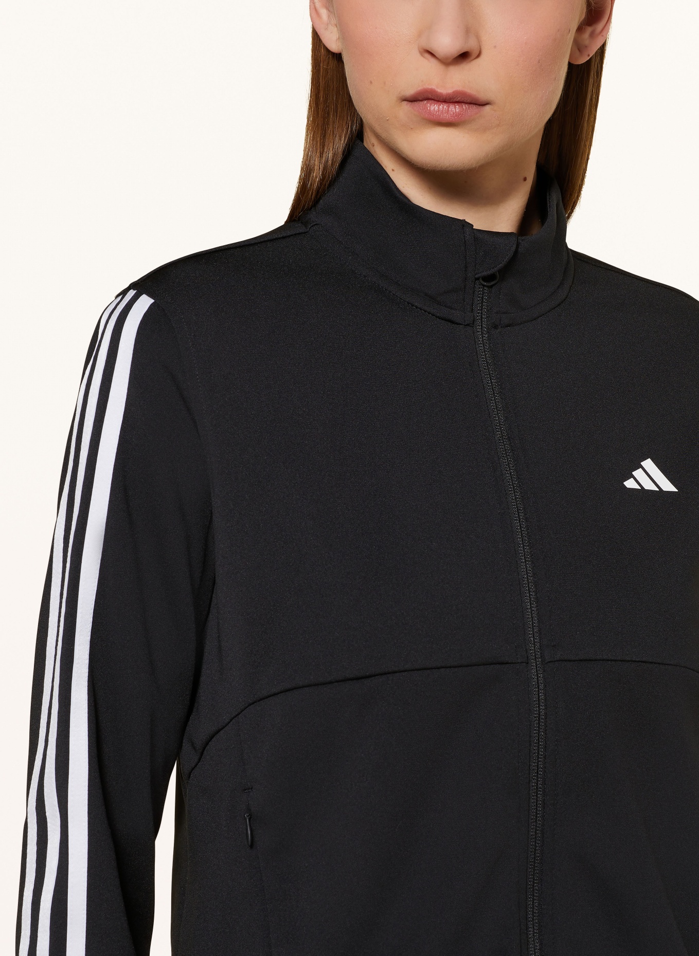 adidas Sweat jacket TRAIN ESSENTIALS, Color: BLACK (Image 4)