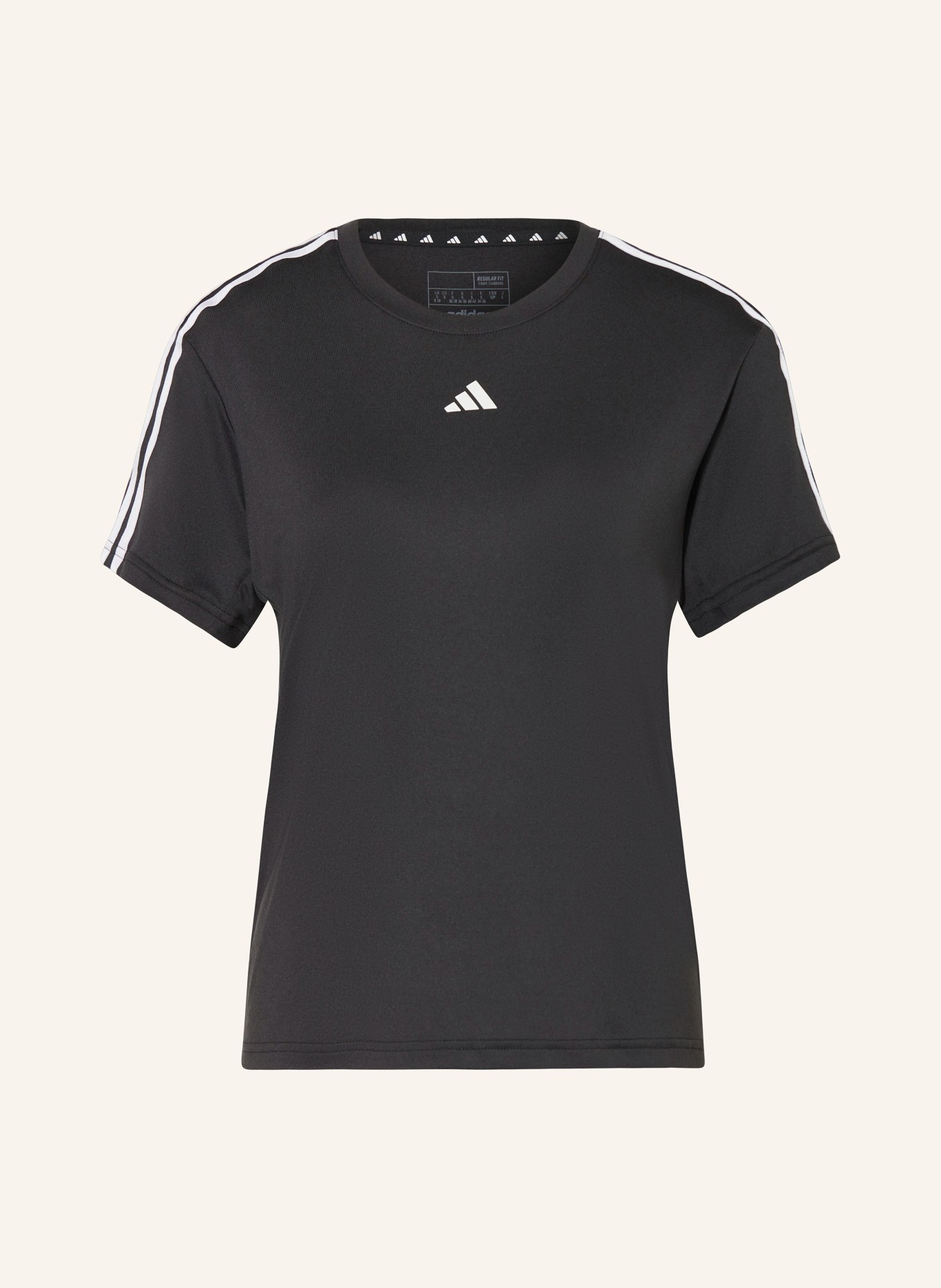 adidas T-shirt AEROREADY TRAIN ESSENTIALS, Color: BLACK/ WHITE (Image 1)