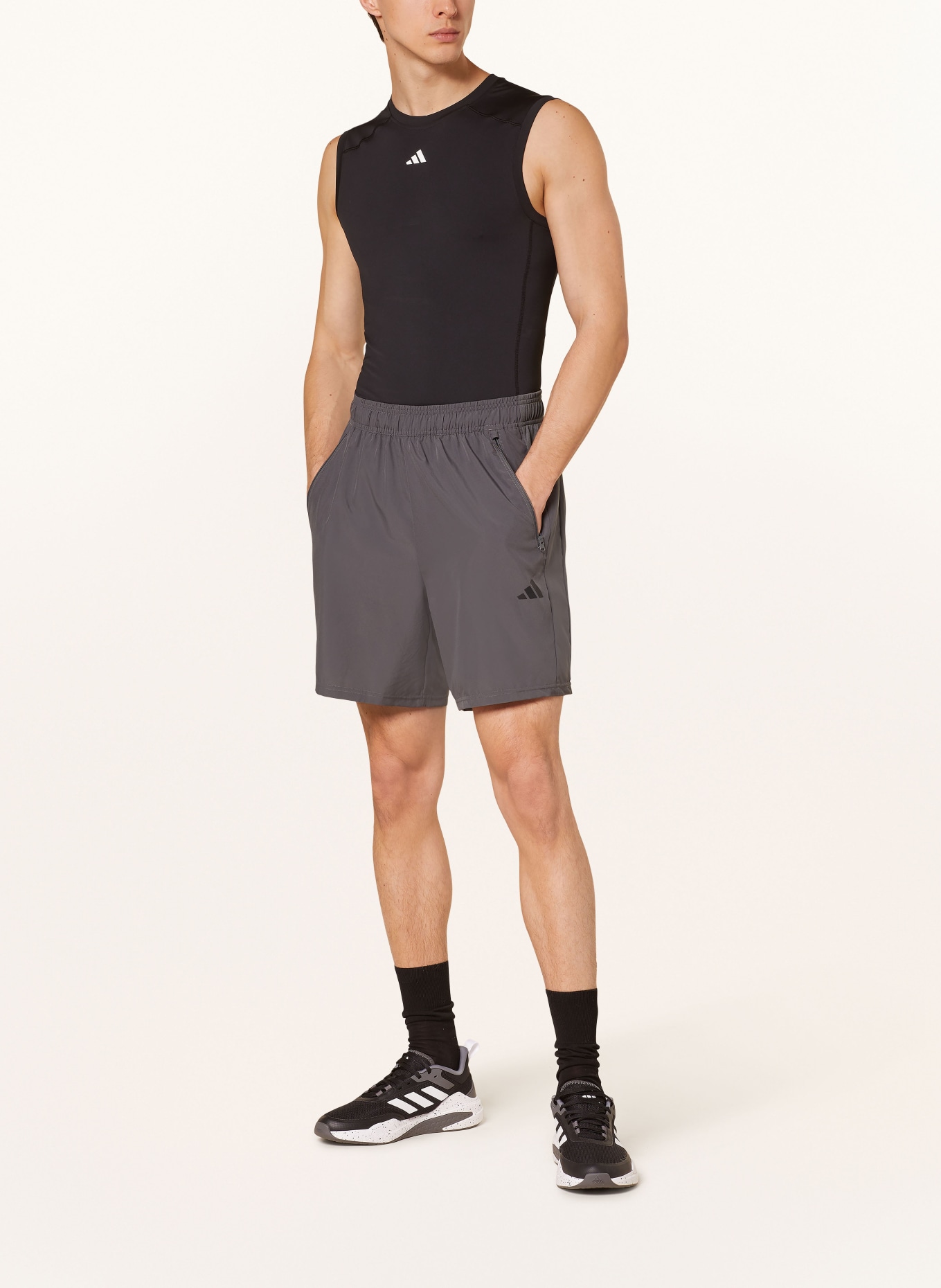adidas Training shorts TRAIN ESSENTIAL, Color: DARK GRAY (Image 2)