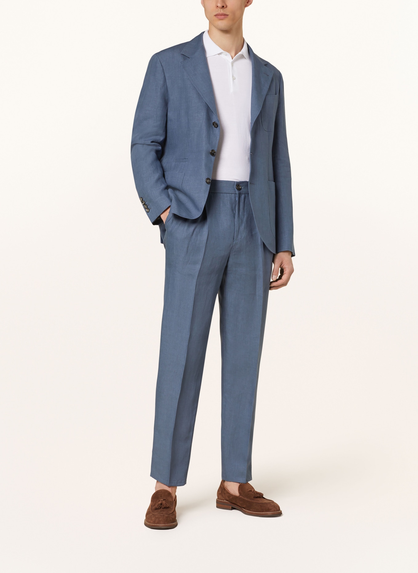 BRUNELLO CUCINELLI Suit trousers NOEVA leisure fit, Color: C280 OCEAN BLUE (Image 2)