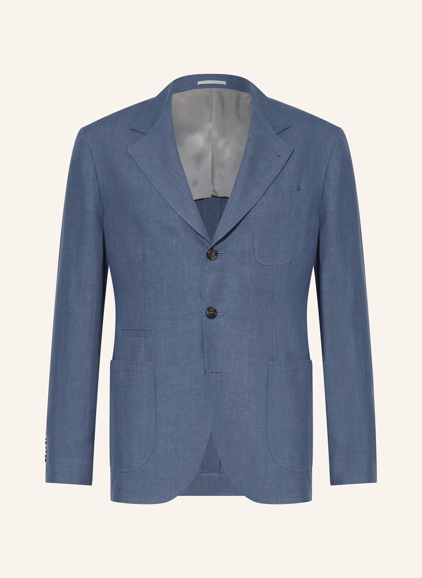 BRUNELLO CUCINELLI Linen jacket extra slim fit, Color: C280 OCEAN BLUE (Image 1)