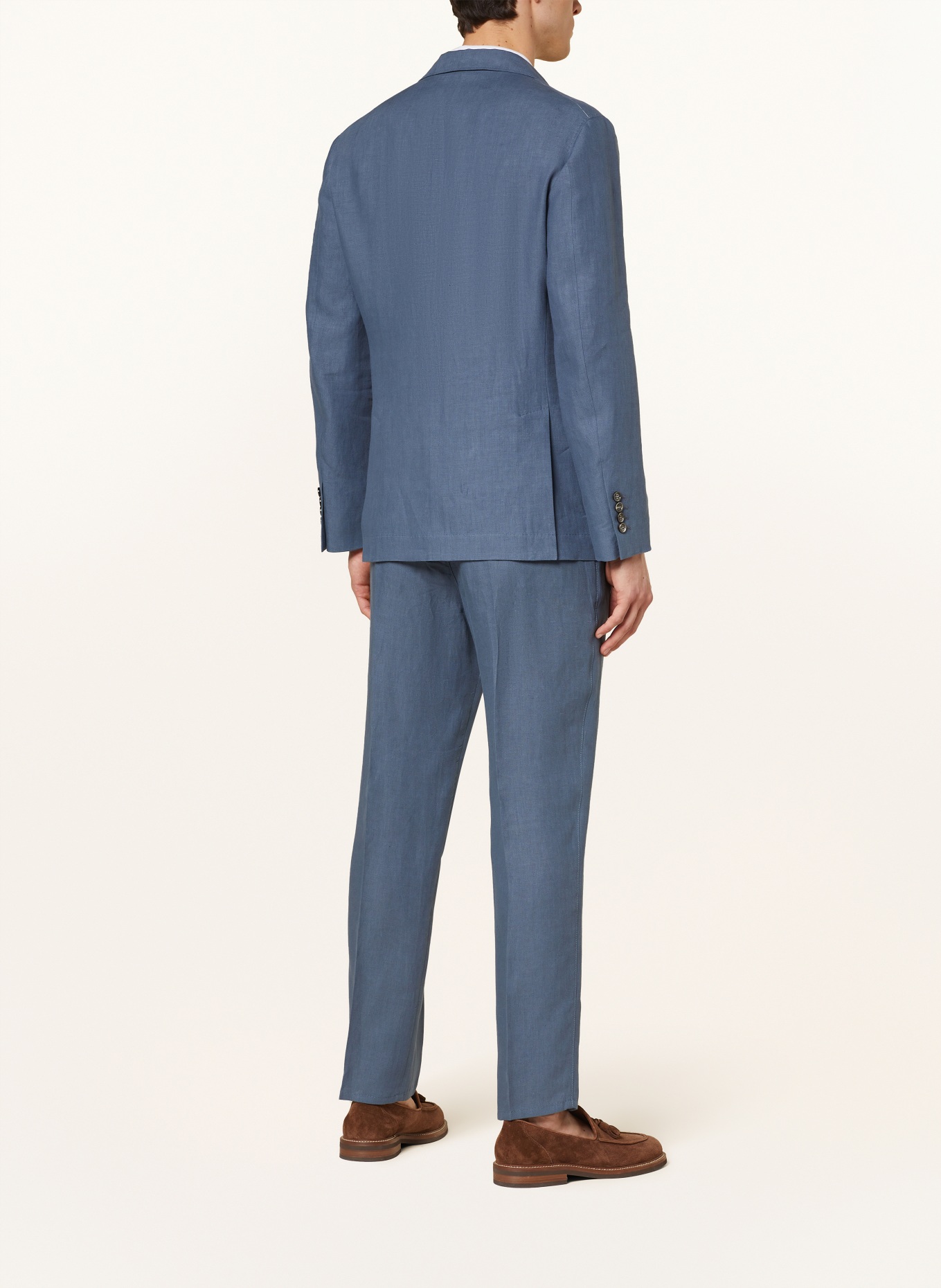 BRUNELLO CUCINELLI Linen jacket extra slim fit, Color: C280 OCEAN BLUE (Image 3)