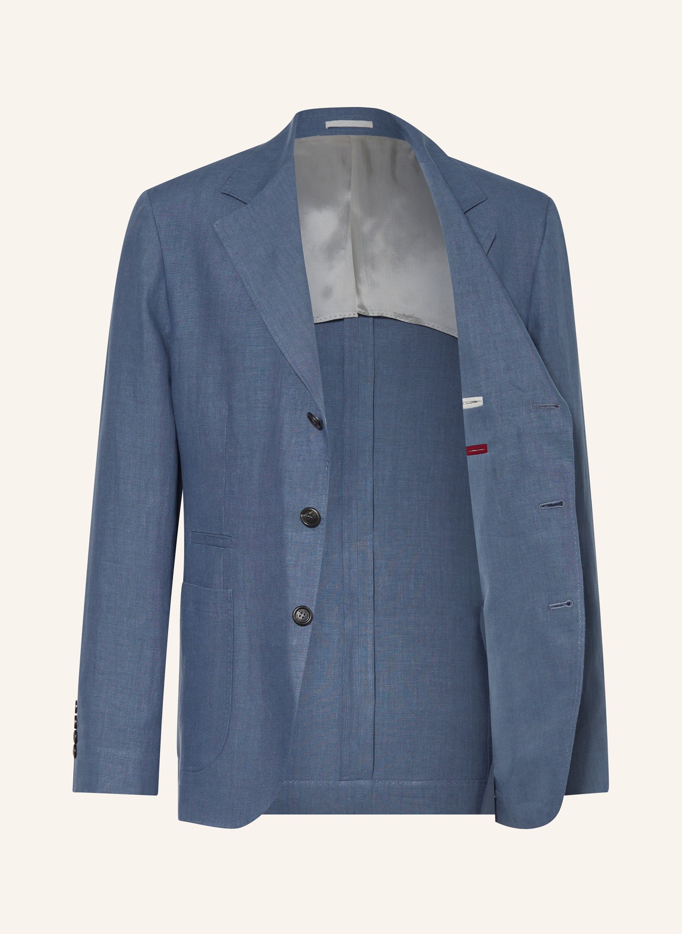 BRUNELLO CUCINELLI Linen jacket extra slim fit, Color: C280 OCEAN BLUE (Image 4)