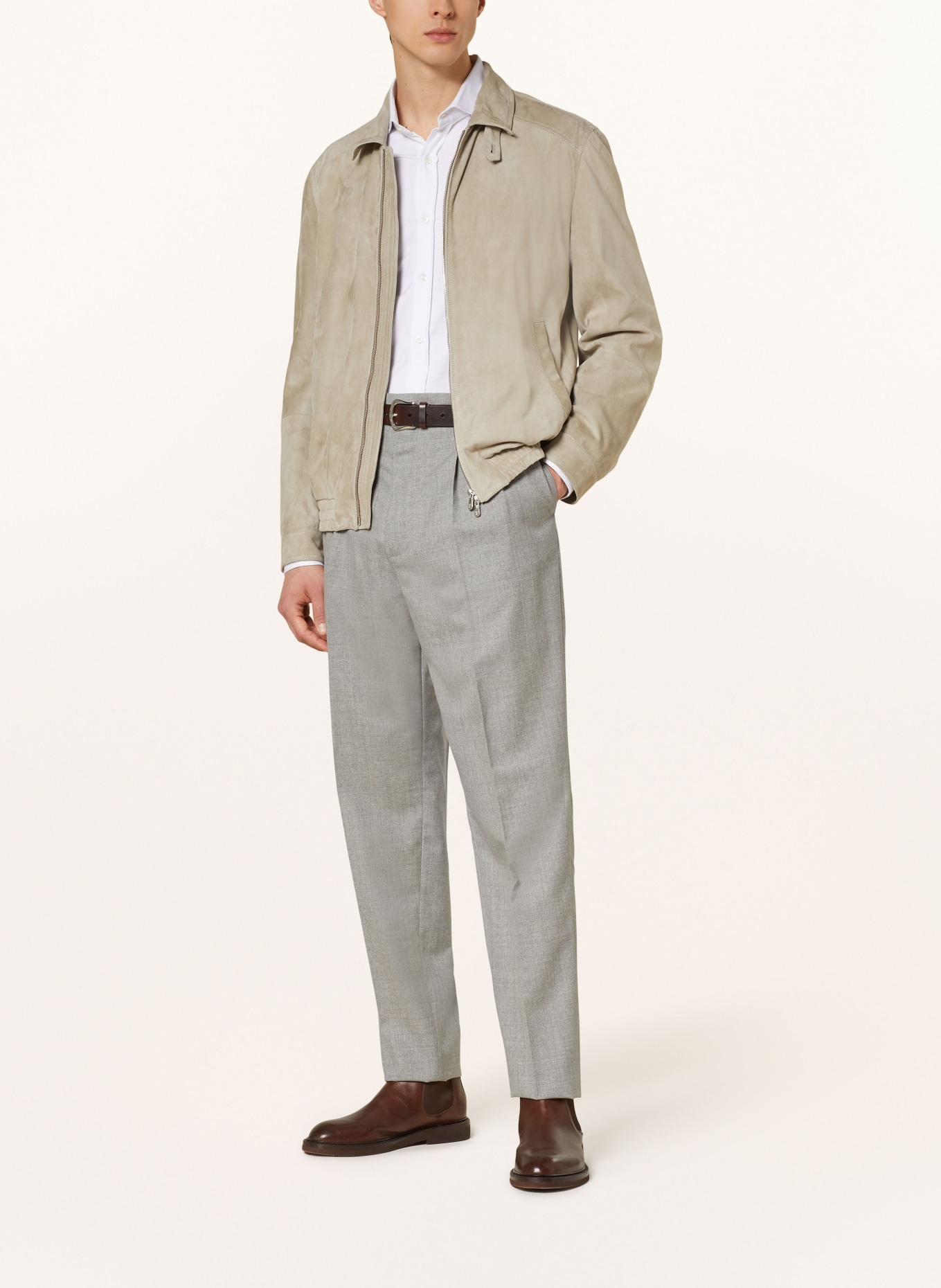 BRUNELLO CUCINELLI Spodnie regular fit, Kolor: SZARY (Obrazek 2)