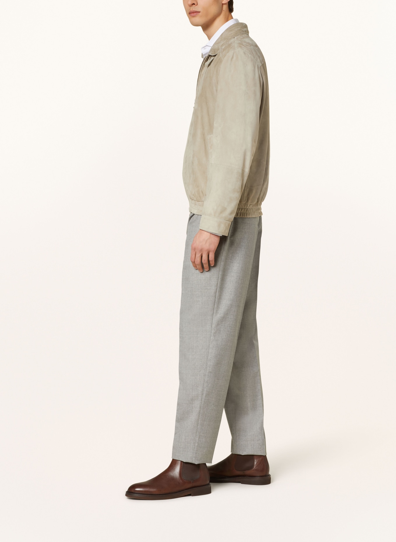 BRUNELLO CUCINELLI Trousers regular fit, Color: GRAY (Image 4)