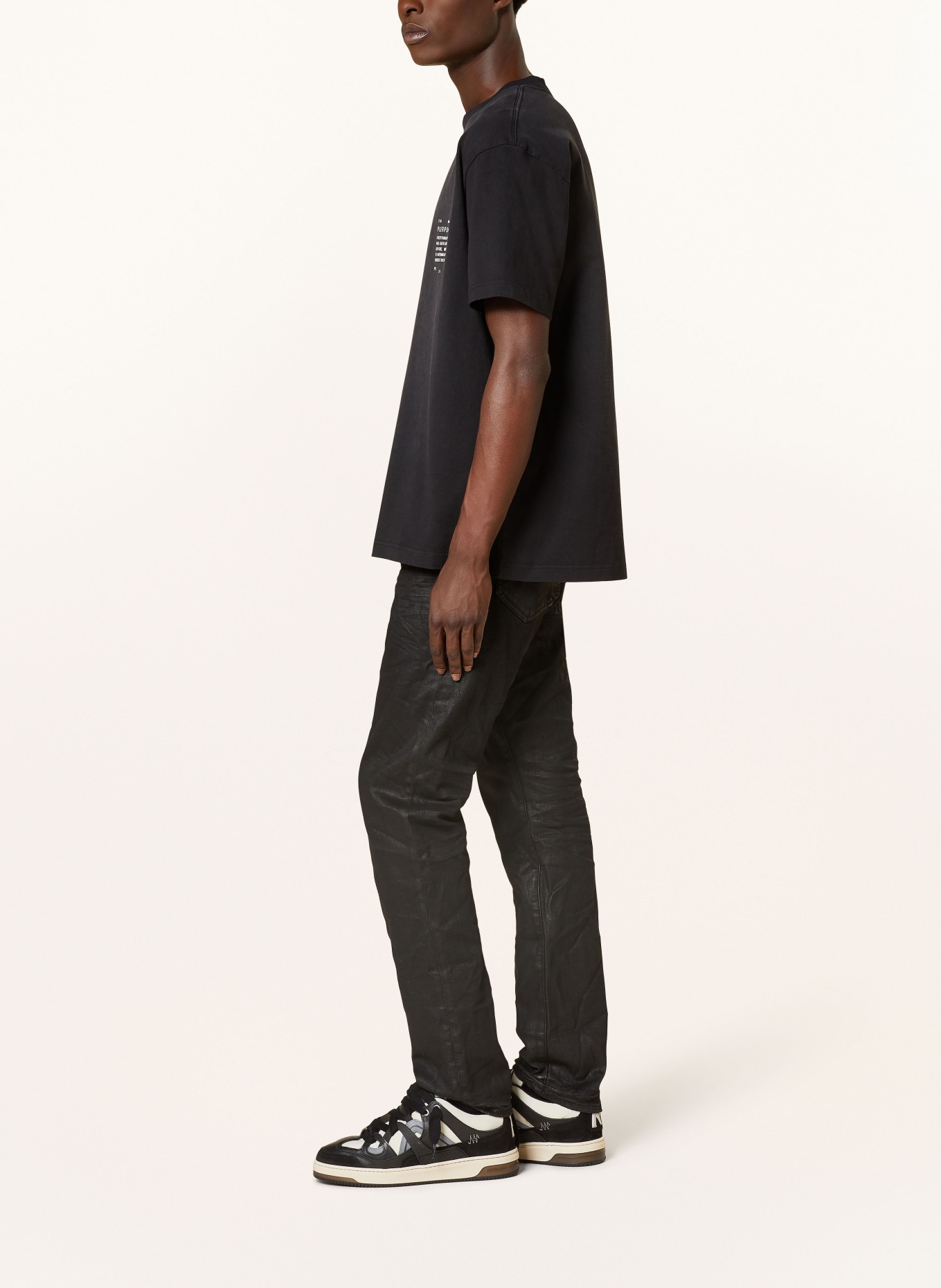 PURPLE BRAND Jeansy slim straight fit, Kolor: BLACK (Obrazek 4)