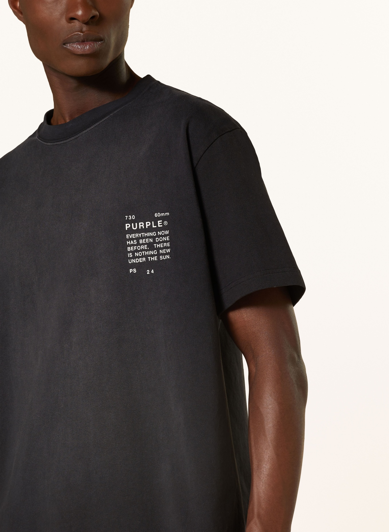 PURPLE BRAND T-shirt, Color: BLACK (Image 4)